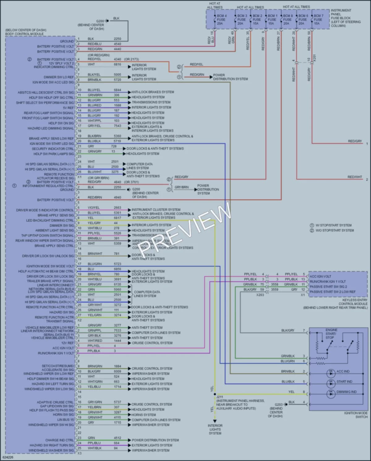 2019 GMC Terrain Body Control Modules wiring diagram preview