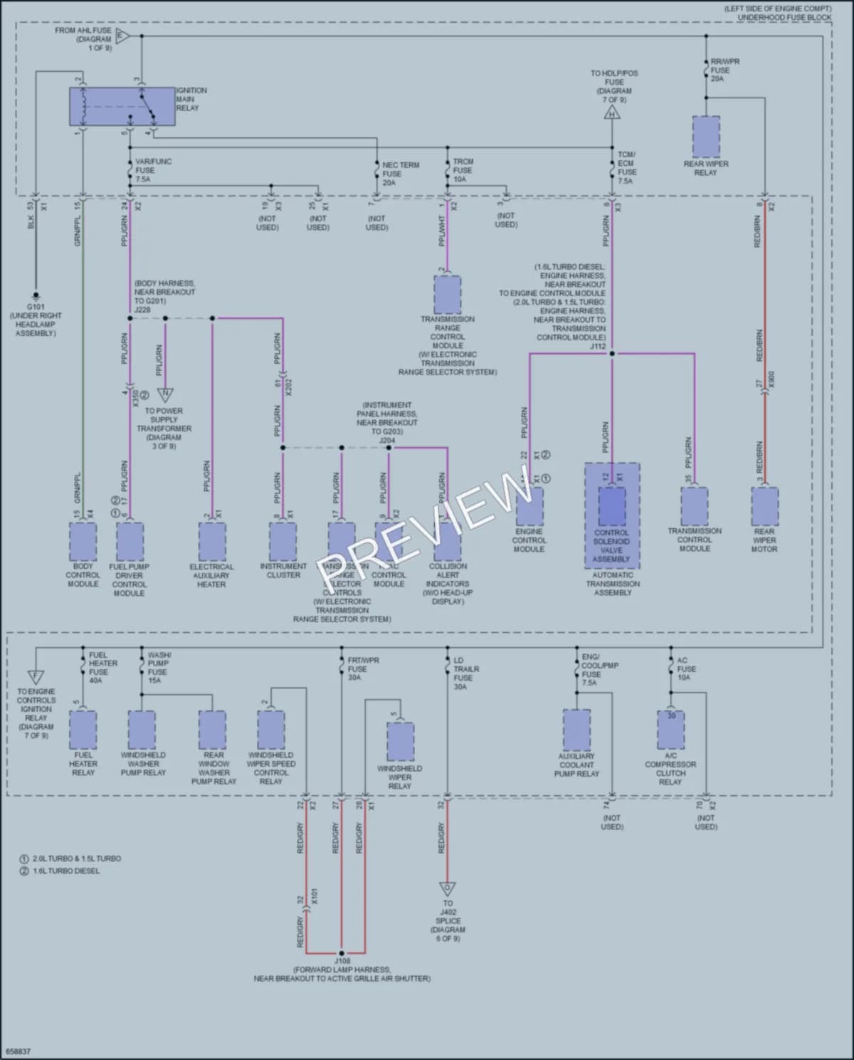 2019 GMC Terrain Power Distribution wiring diagram preview