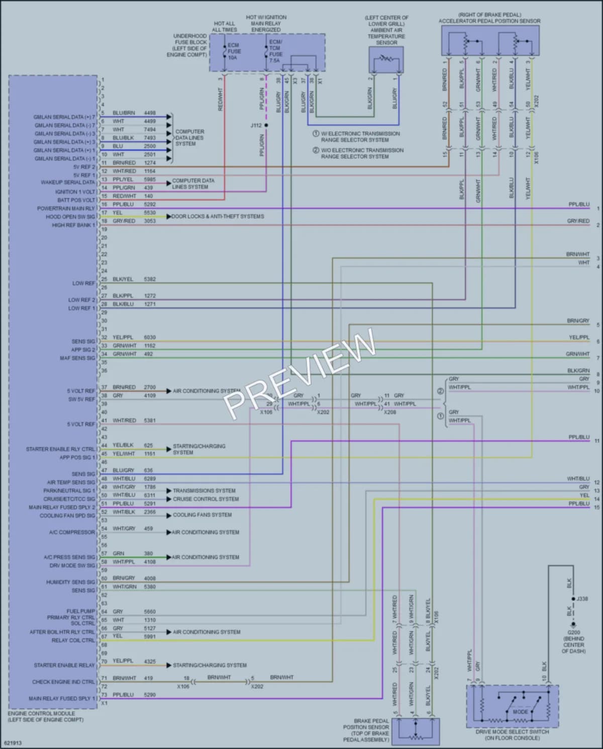 2019 GMC TerrainDenali Engine Performance wiring diagram preview