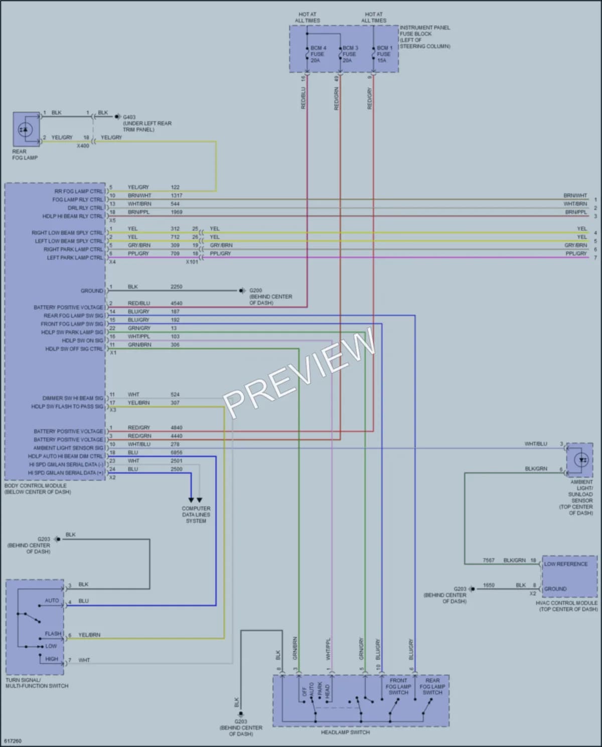 2019 GMC TerrainDenali Headlights wiring diagram preview