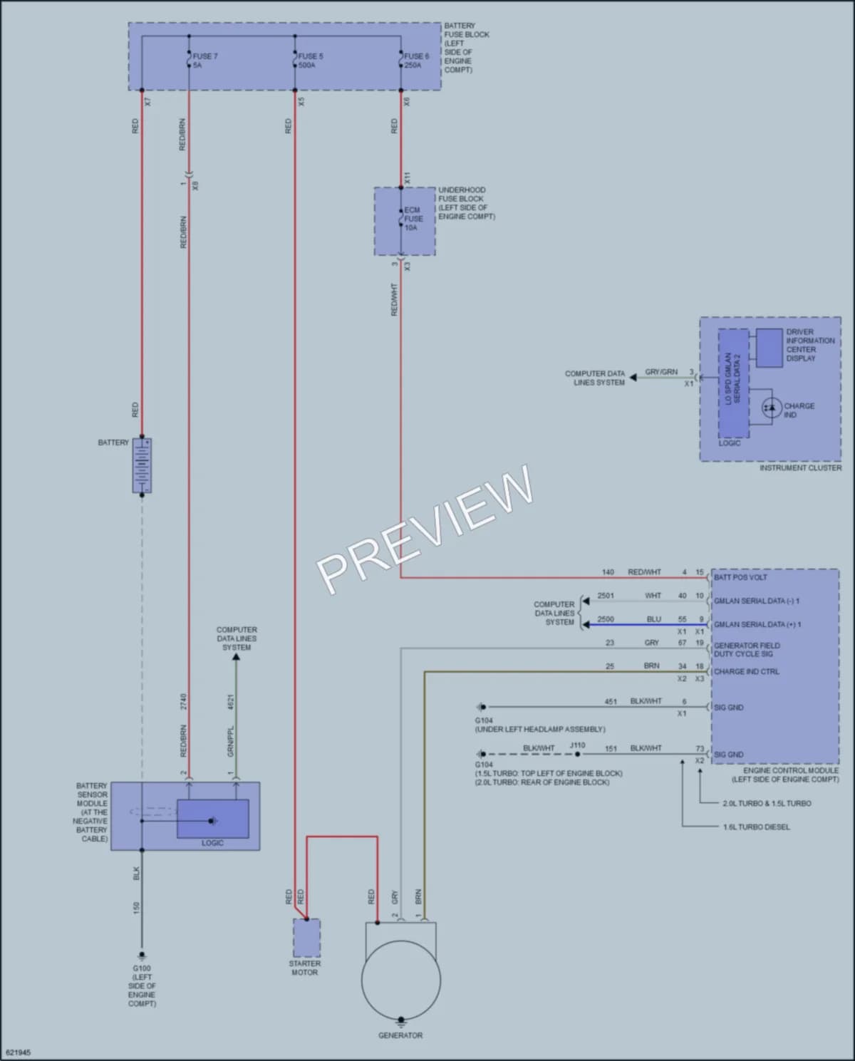 2019 GMC TerrainDenali Starting Charging wiring diagram preview