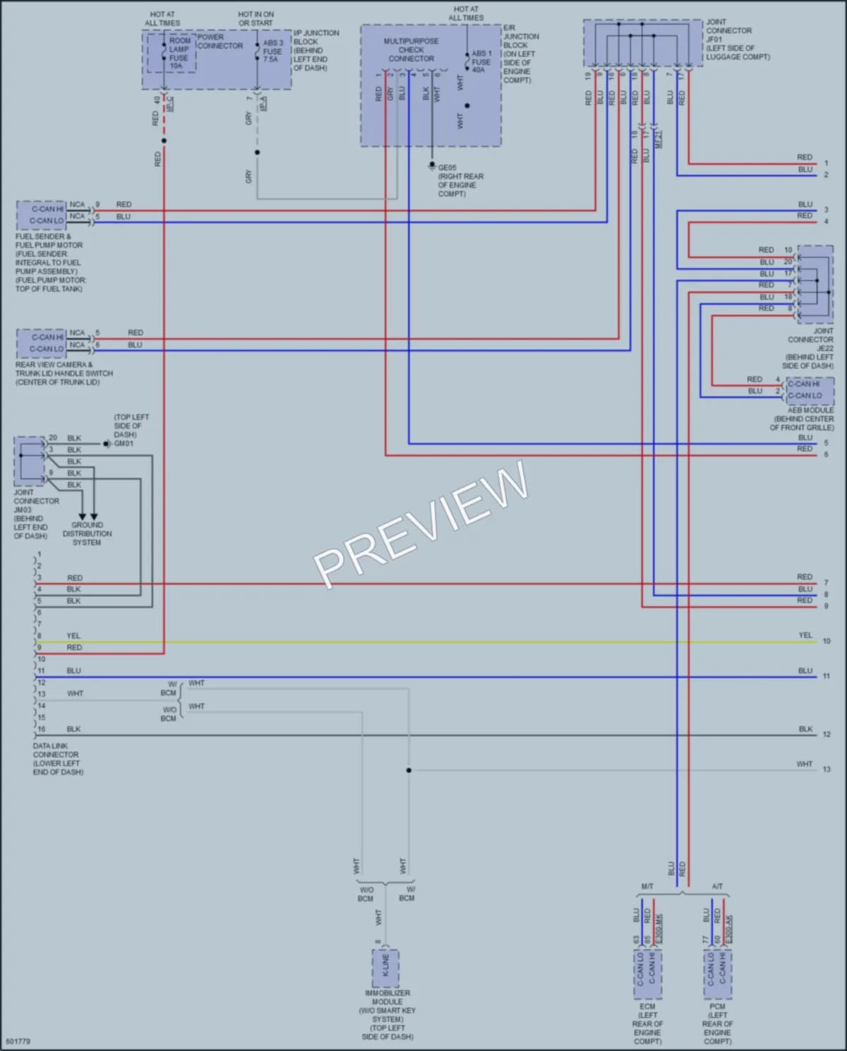2019 Hyundai Accent Computer Data Lines wiring diagram preview