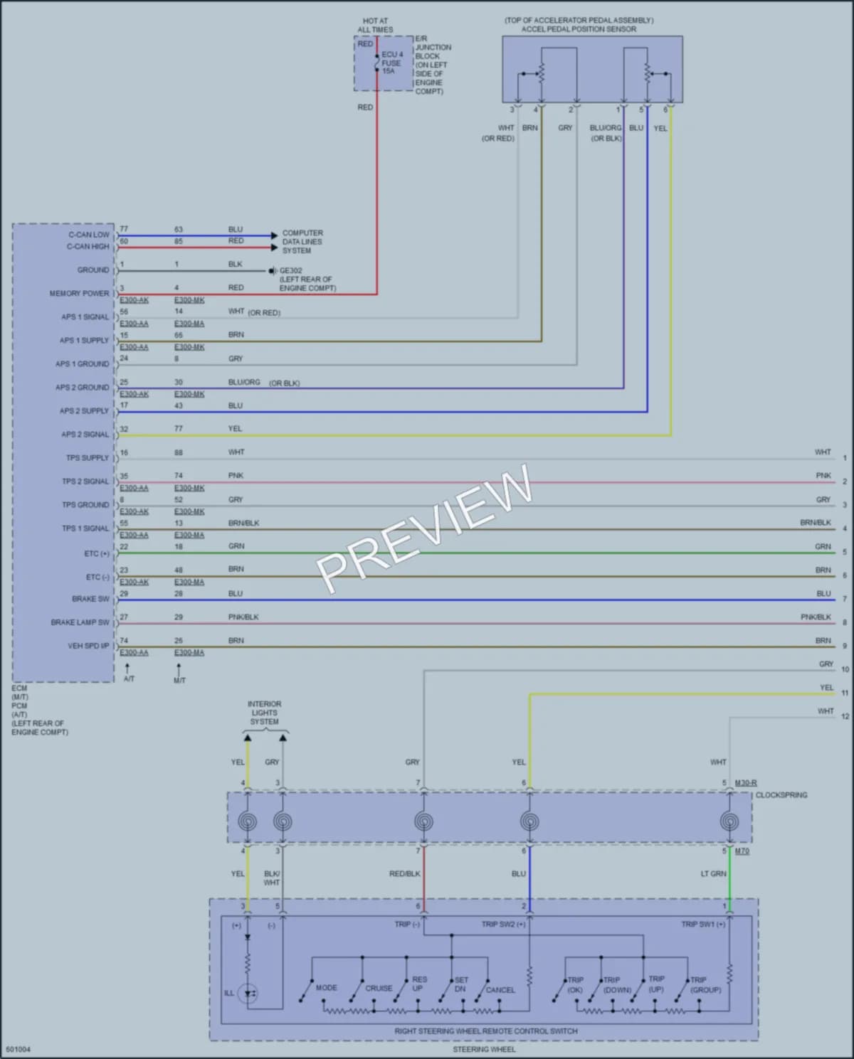 2019 Hyundai Accent Cruise Control wiring diagram preview