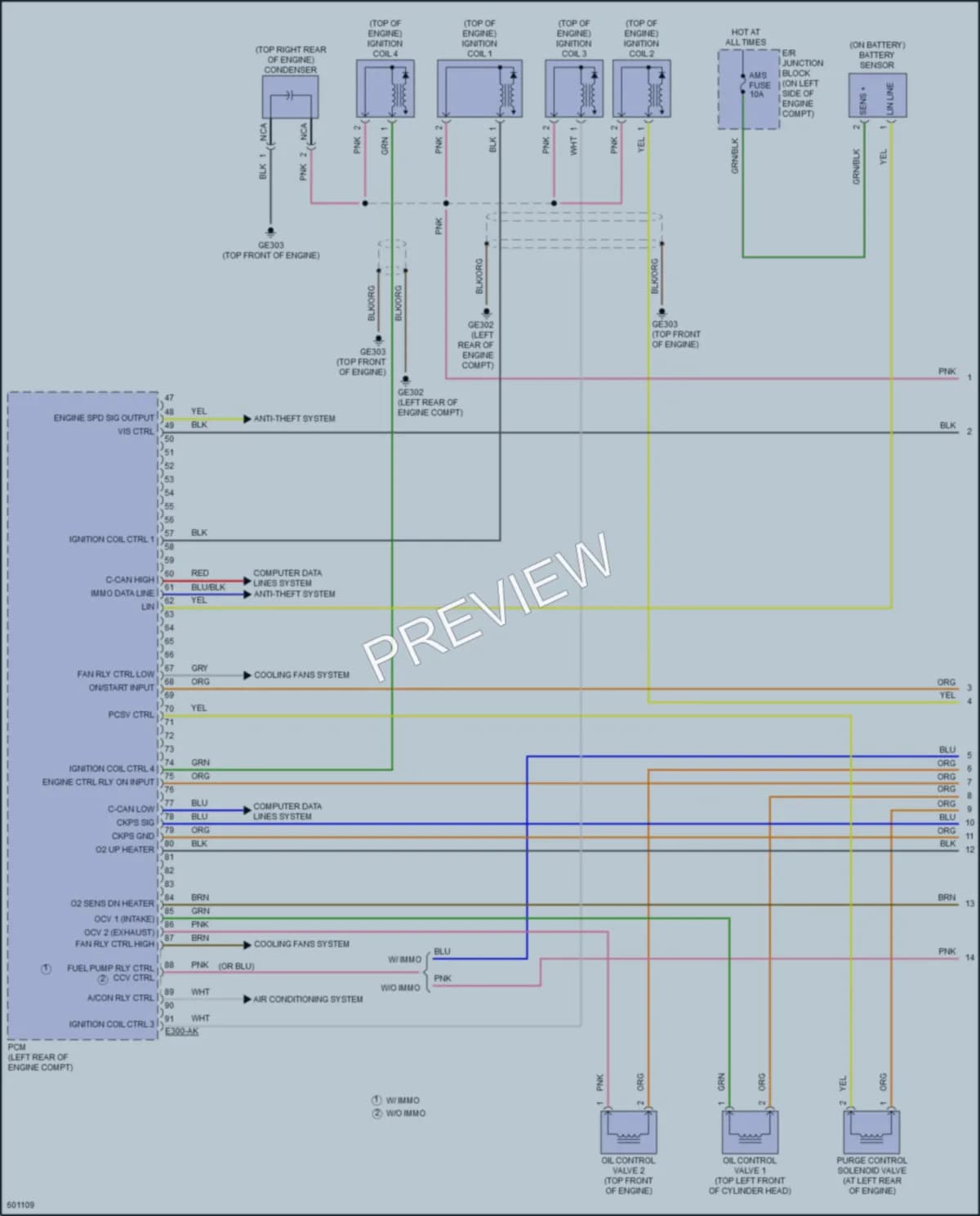 2019 Hyundai Accent Engine Performance wiring diagram preview