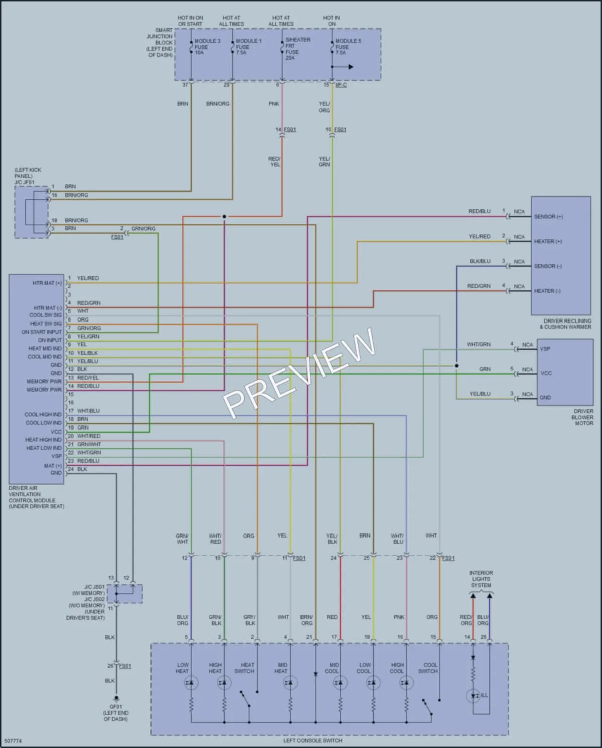 2019 Hyundai SantaFeXL Shift Interlock wiring diagram preview