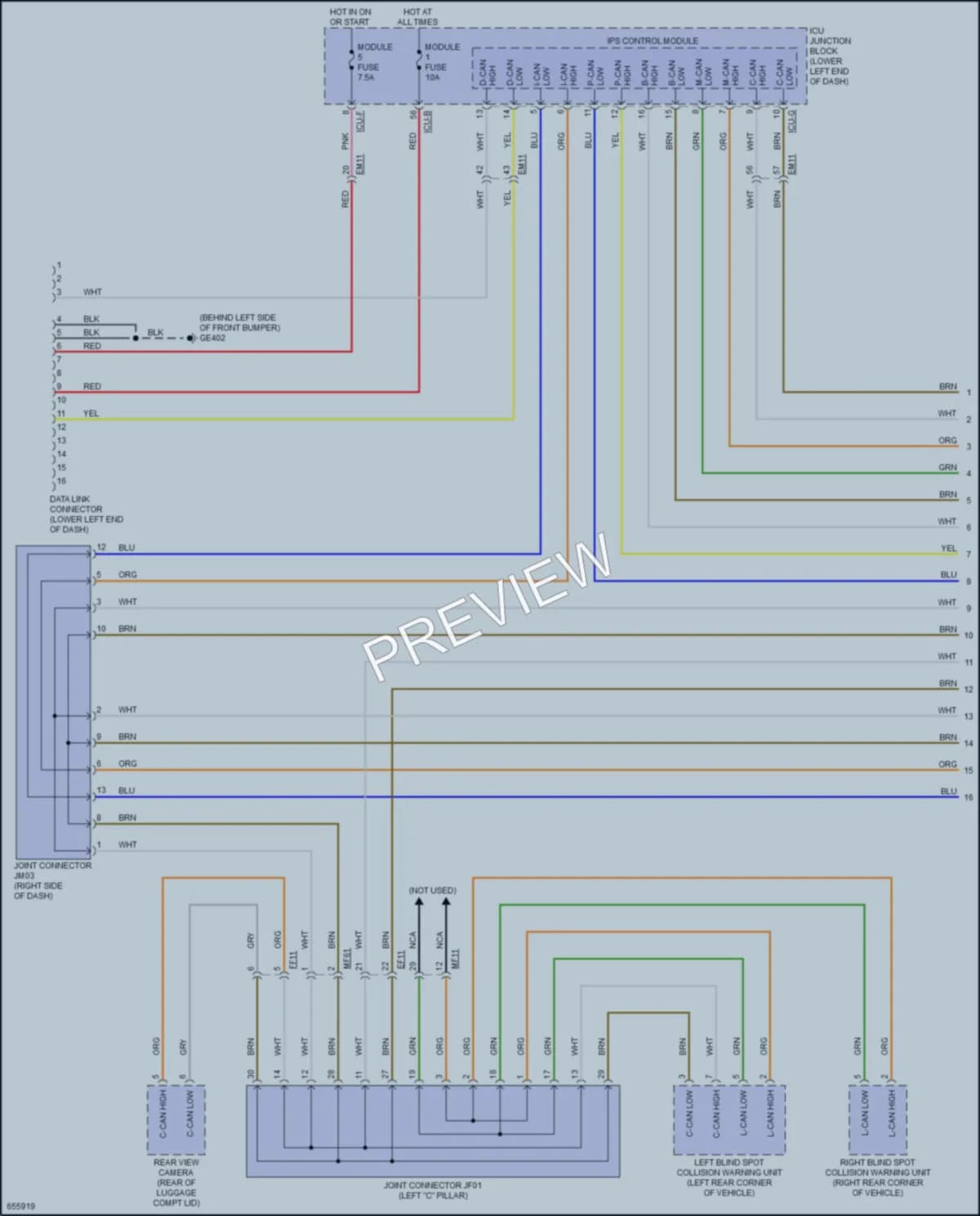 2019 Kia Forte Computer Data Lines wiring diagram preview