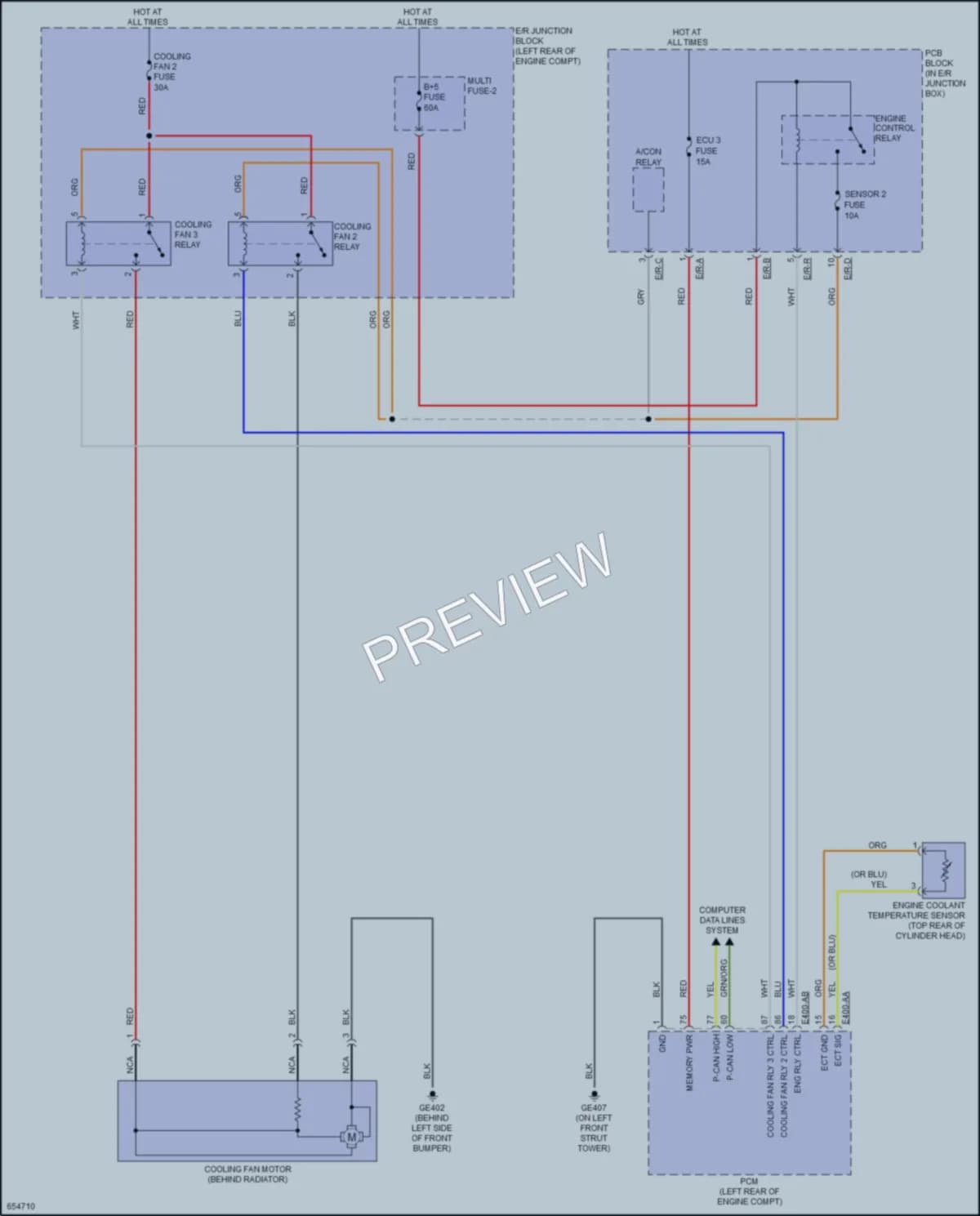 2019 Kia Forte Cooling Fan wiring diagram preview