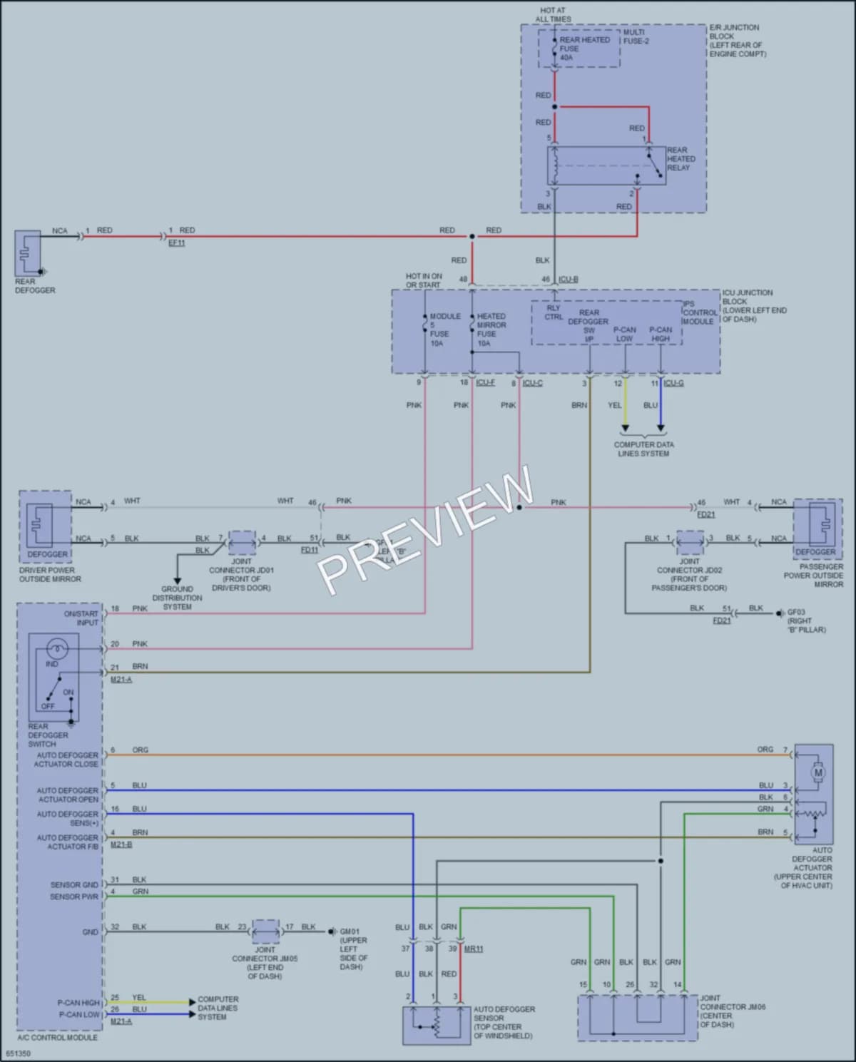 2019 Kia Forte Defoggers wiring diagram preview