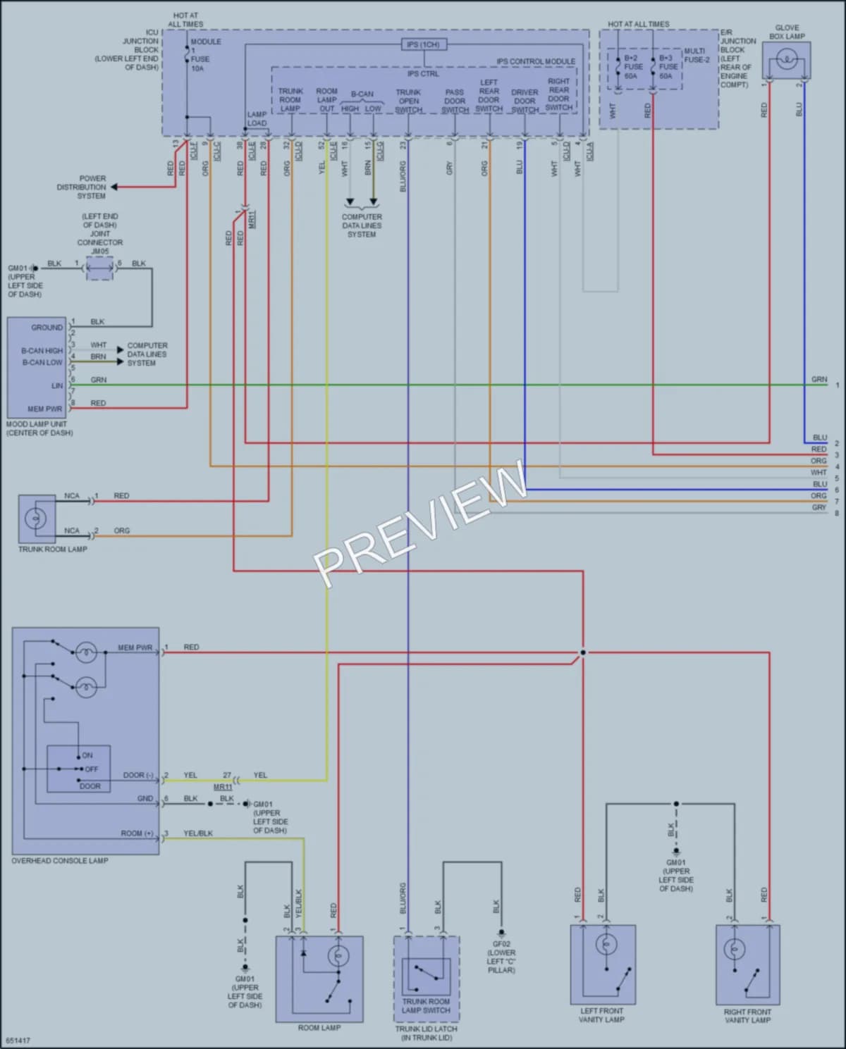 2019 Kia Forte Interior Lights wiring diagram preview