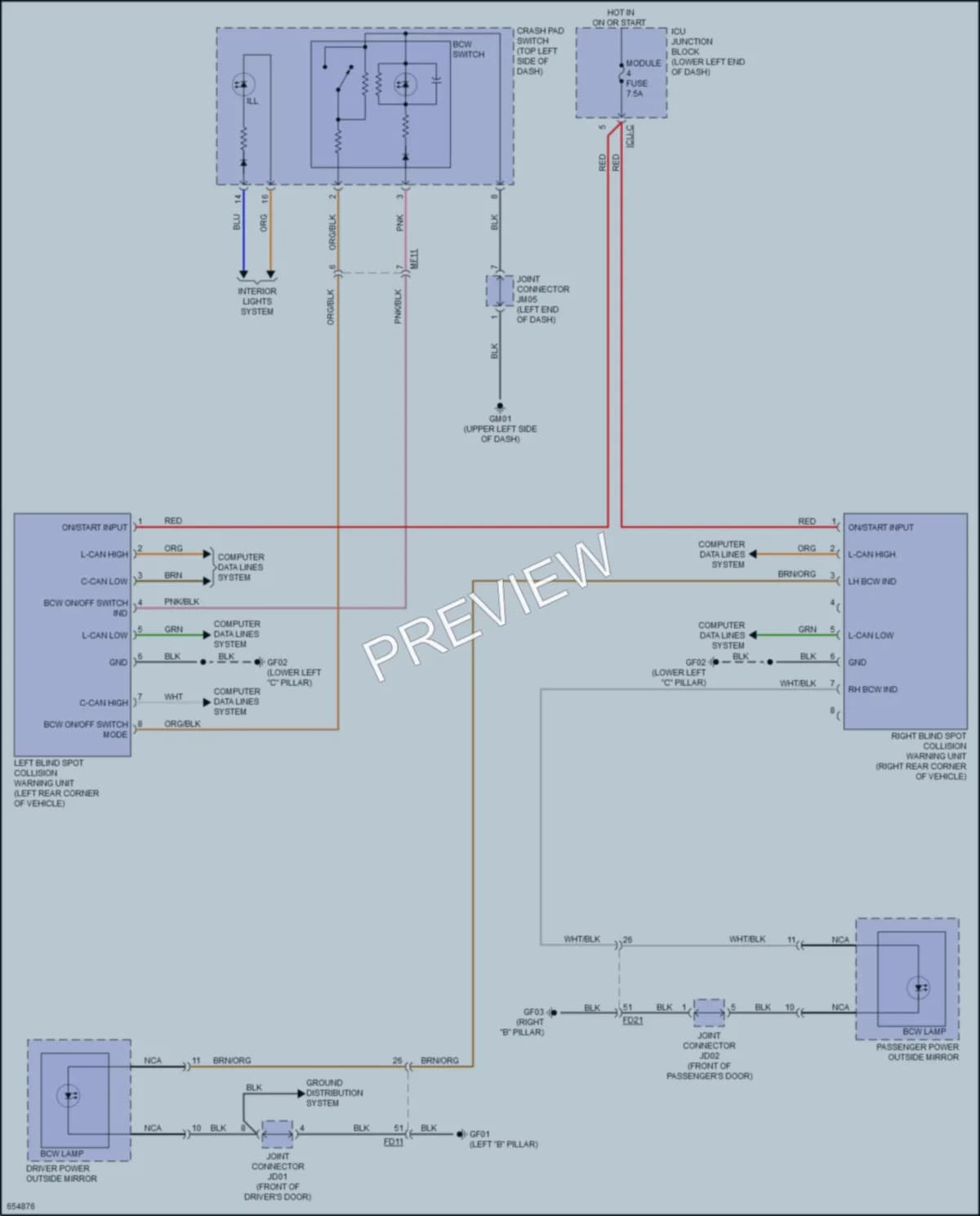 2019 Kia Forte Navigation wiring diagram preview