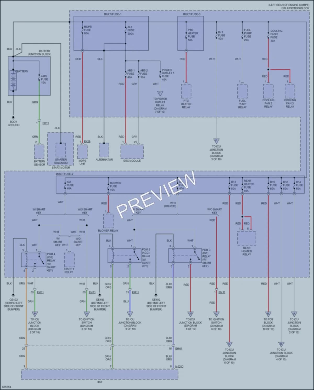2019 Kia Forte Power Distribution wiring diagram preview