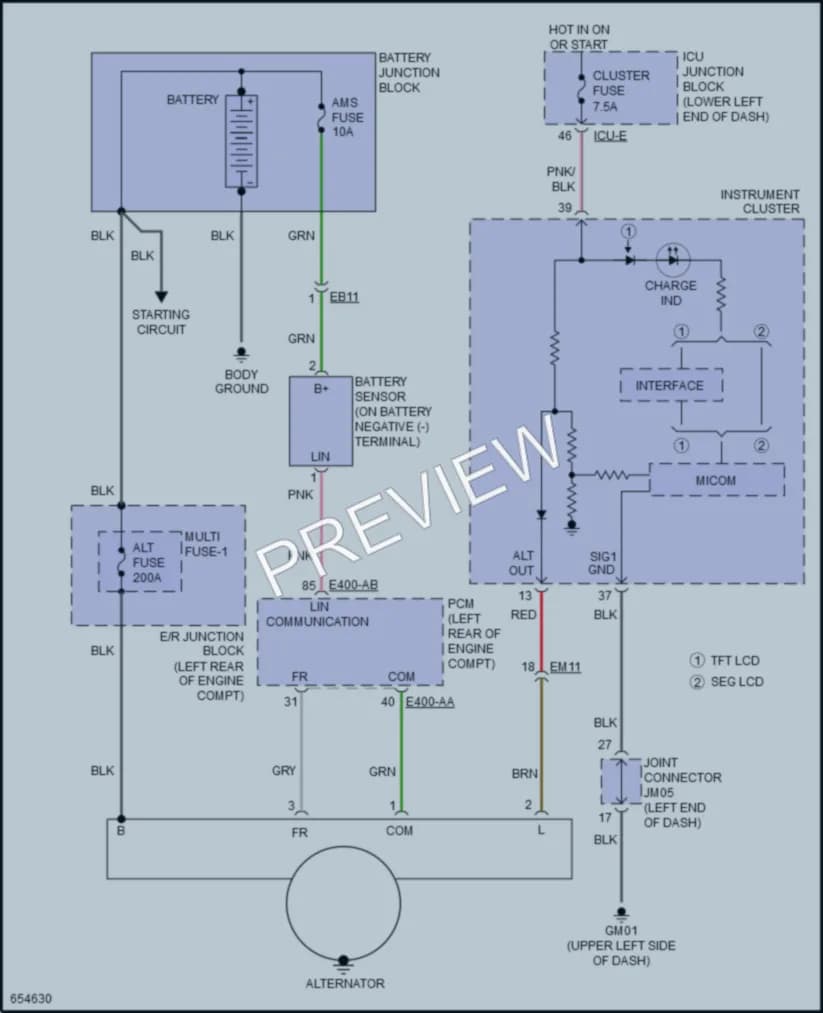 2019 Kia Forte Starting Charging wiring diagram preview