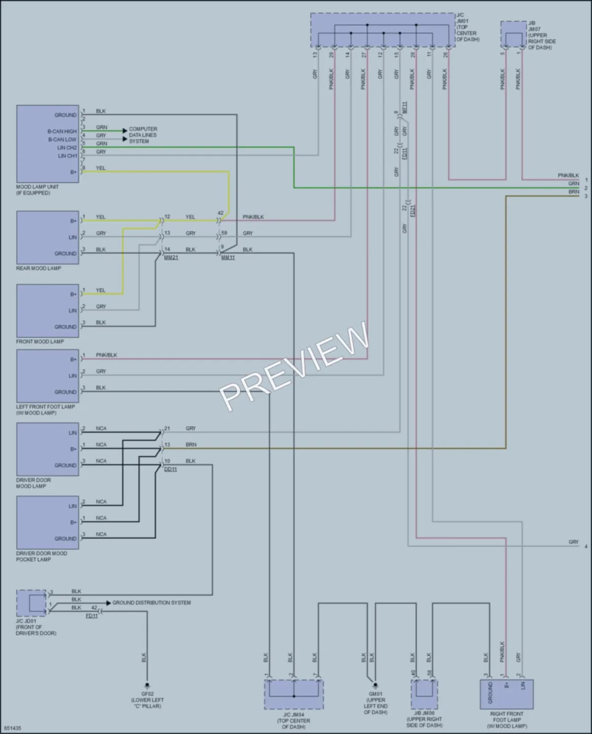 2019 Kia K900 Interior Lights wiring diagram preview