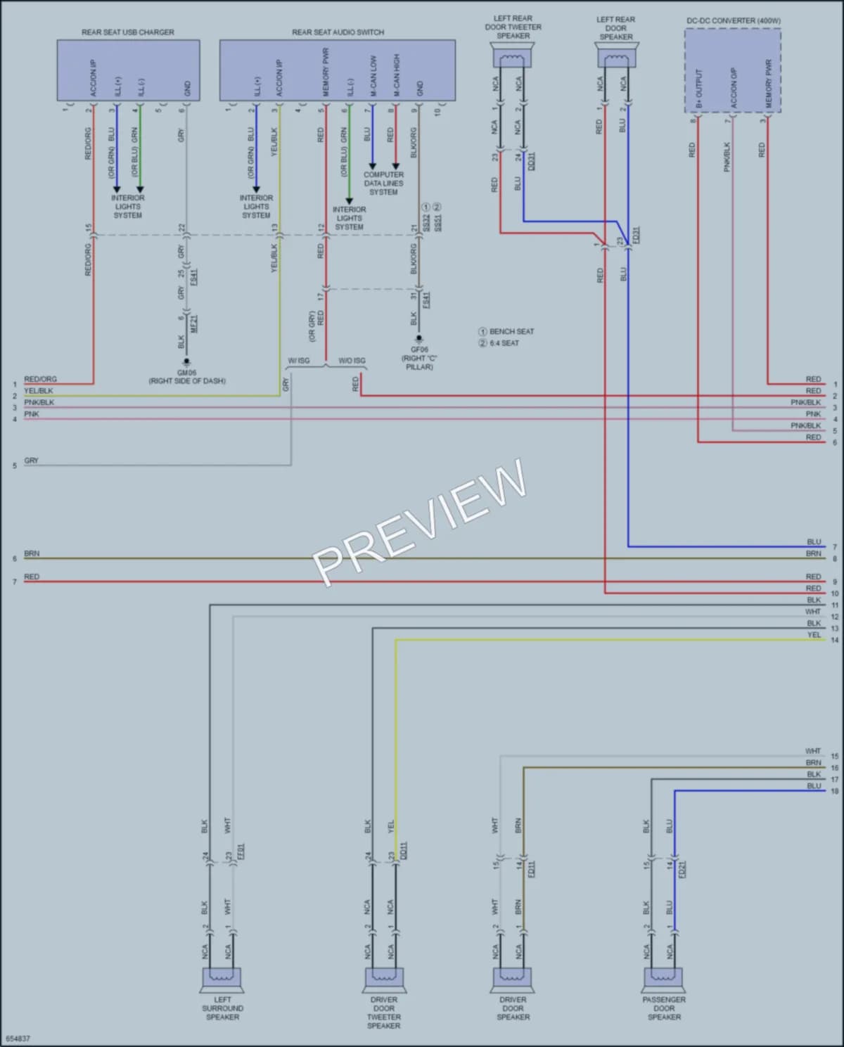 2019 Kia K900 Navigation wiring diagram preview