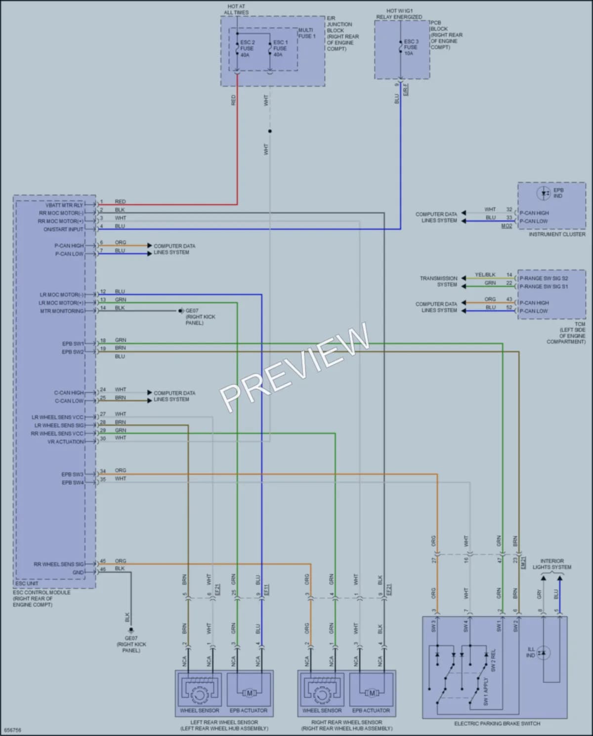 2019 Kia K900 Shift Interlock wiring diagram preview