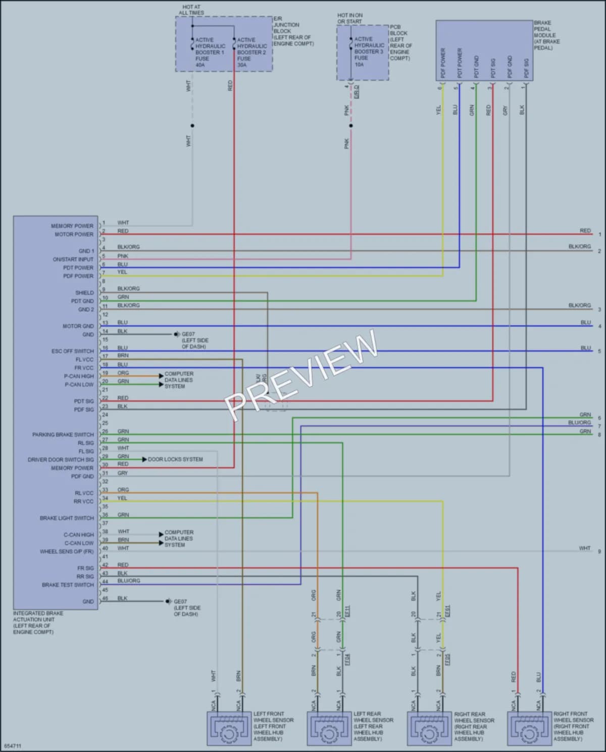 2019 Kia Niro Anti Lock Brakes wiring diagram preview