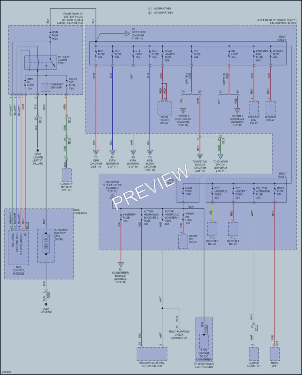 2019 Kia Niro Power Distribution wiring diagram preview
