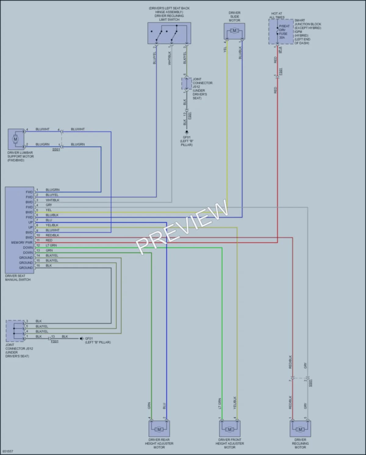 2019 Kia Optima Power Seats wiring diagram preview