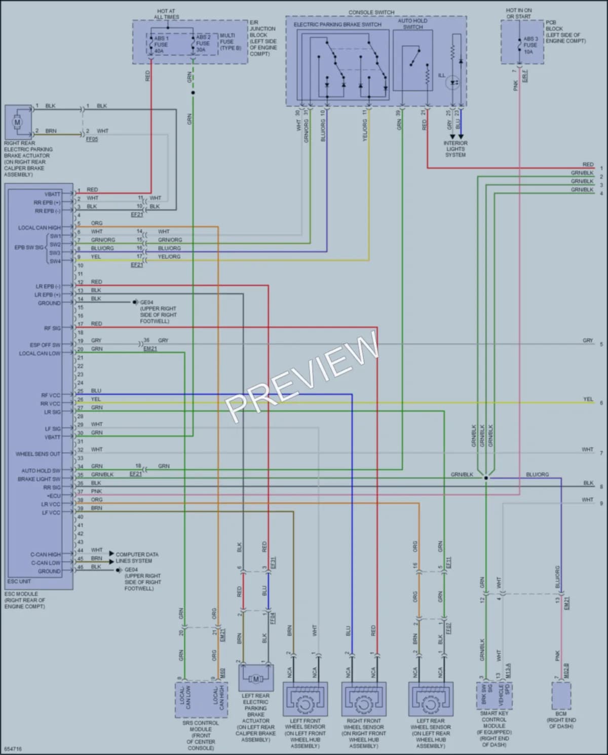 2019 Kia OptimaHybrid Anti Lock Brakes wiring diagram preview