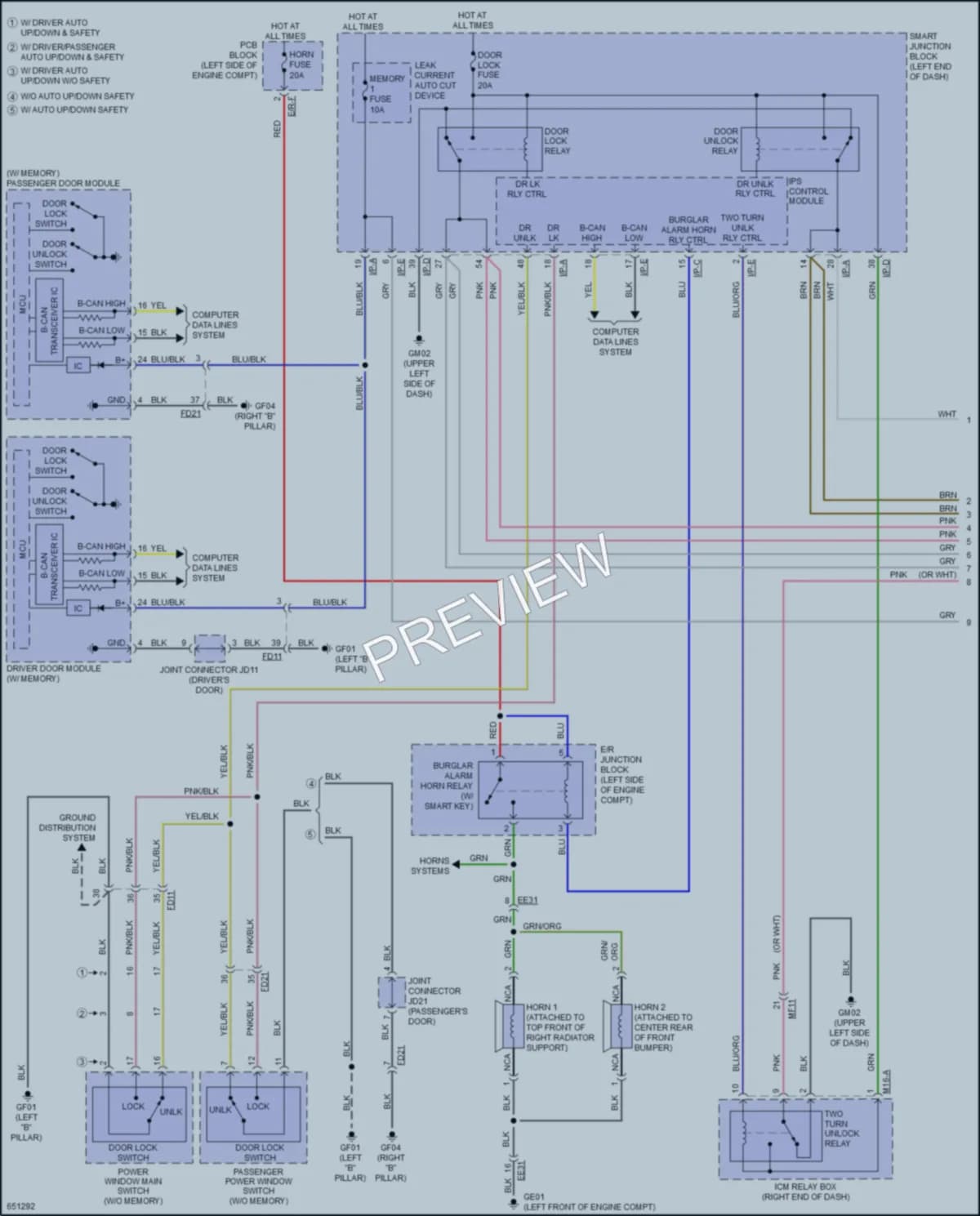 2019 Kia OptimaPlugIn Anti Theft wiring diagram preview