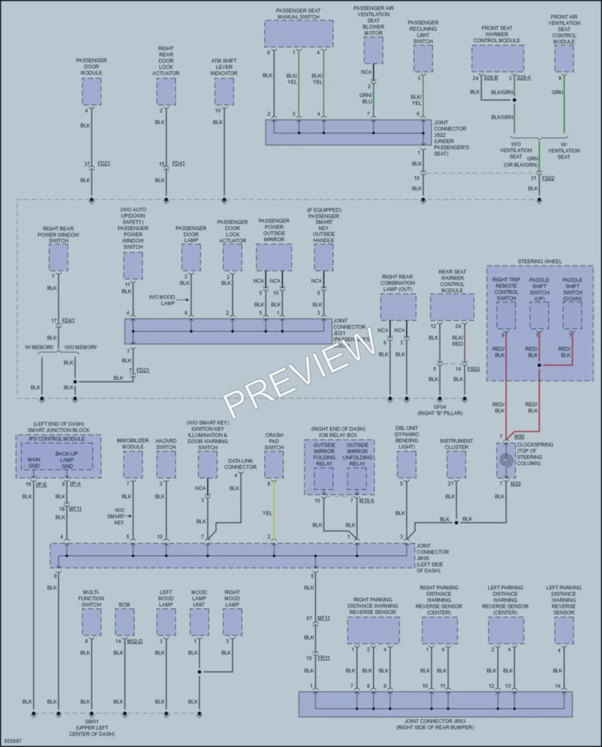 2019 Kia OptimaPlugIn Ground Distribution wiring diagram preview