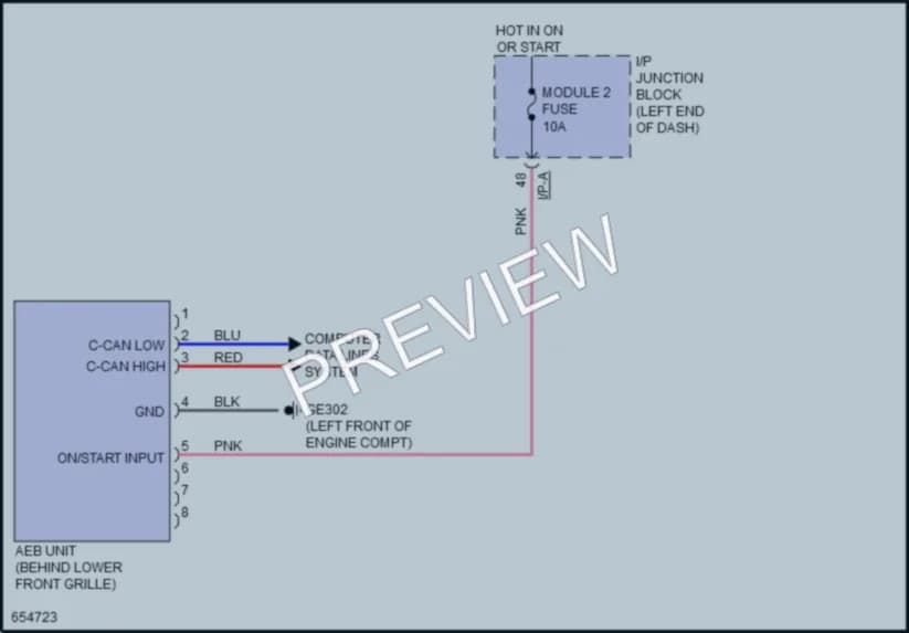 2019 Kia Rio Anti Lock Brakes wiring diagram preview