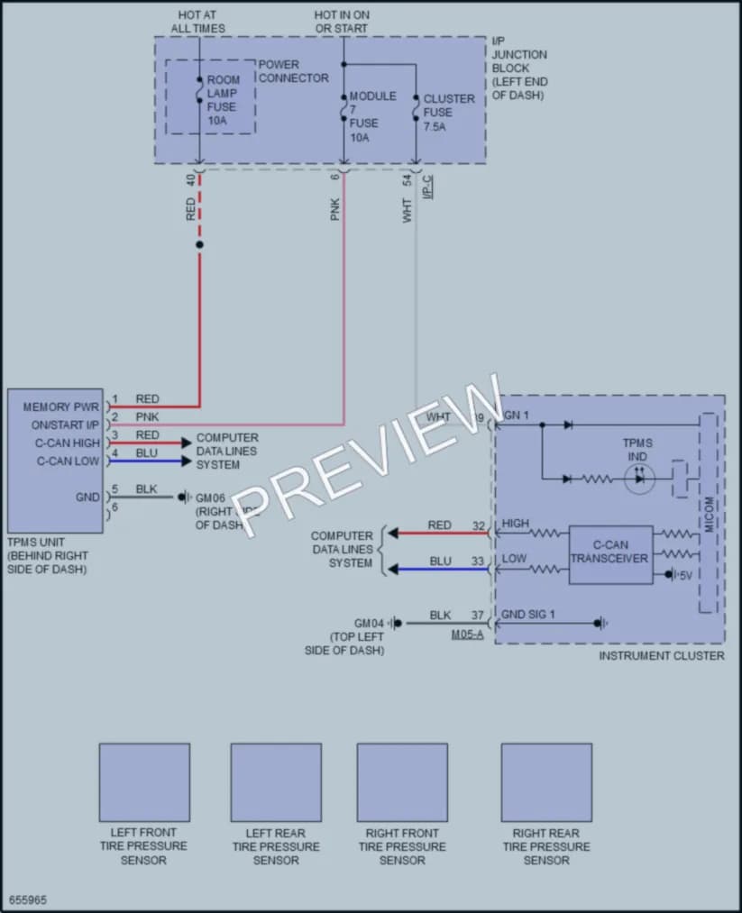 2019 Kia Rio5 Warning Systems wiring diagram preview