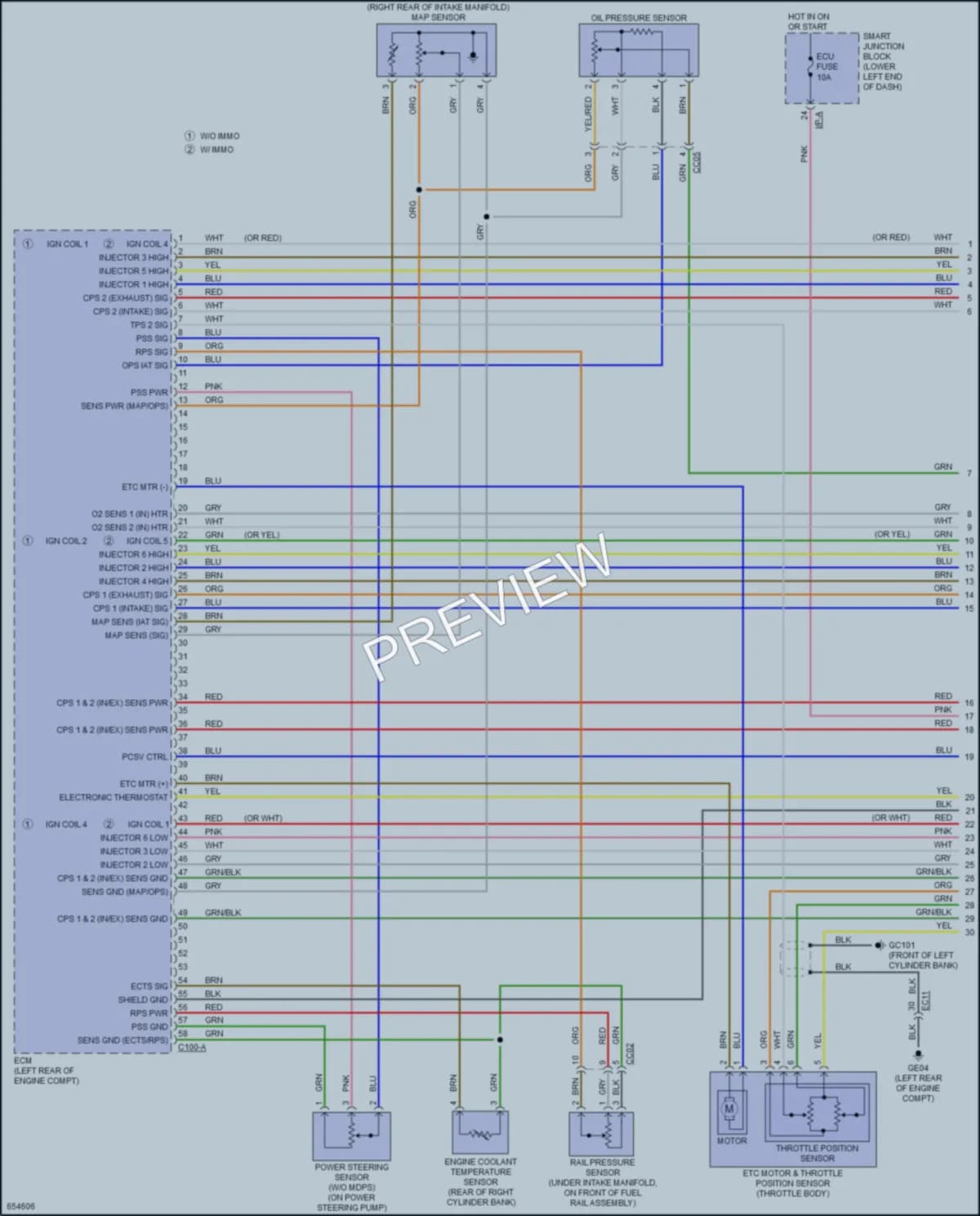 2019 Kia Sedona Engine Performance wiring diagram preview