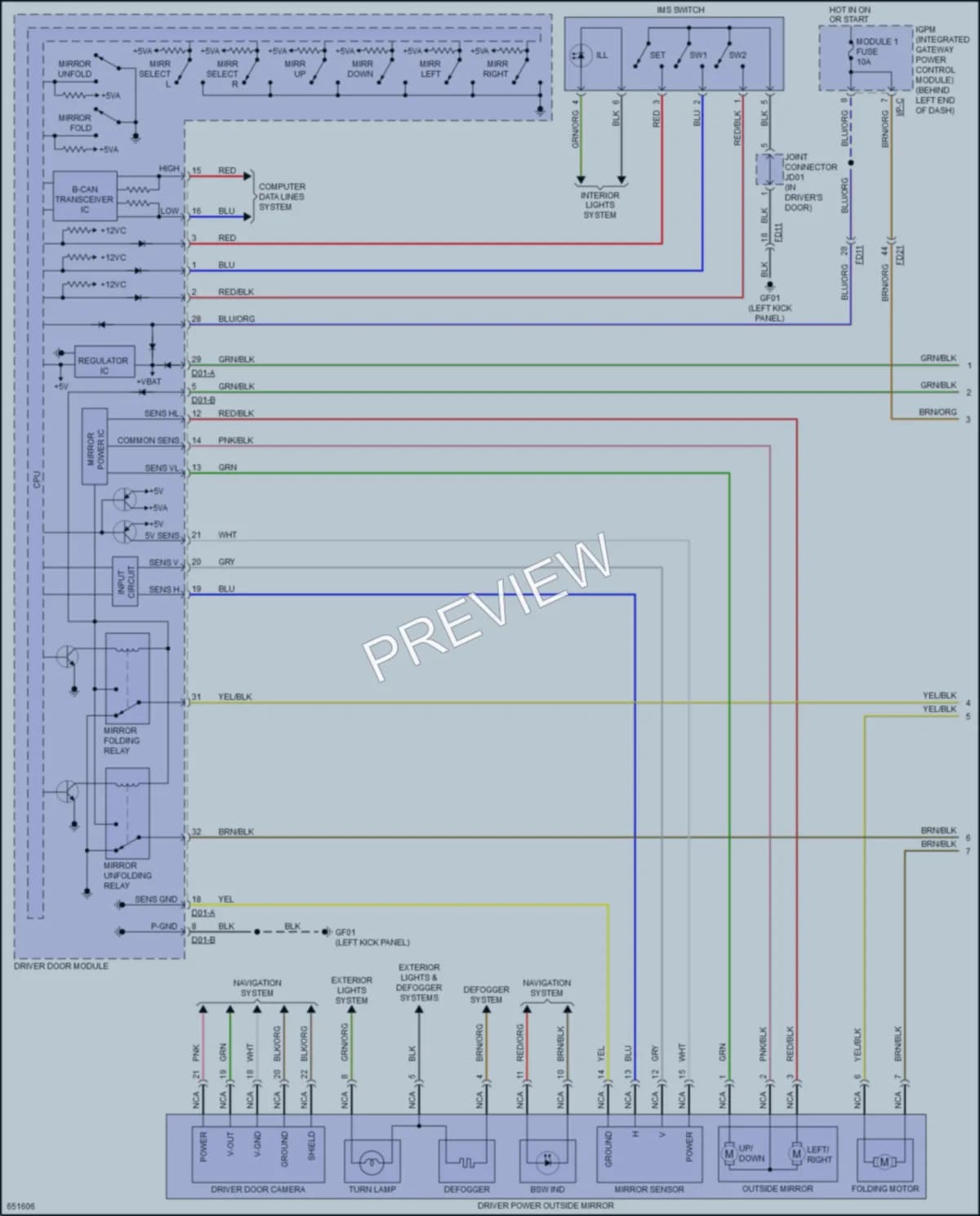 2019 Kia Sorento Memory Systems wiring diagram preview