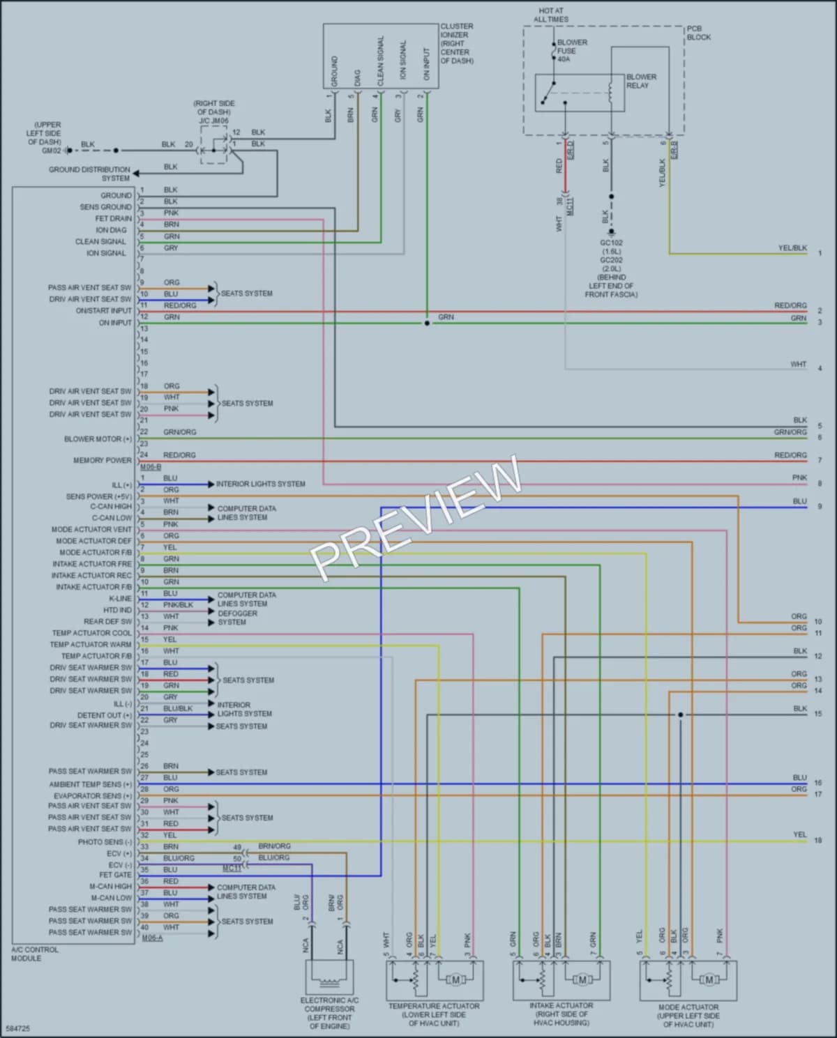 2019 Kia Soul Air Conditioning wiring diagram preview