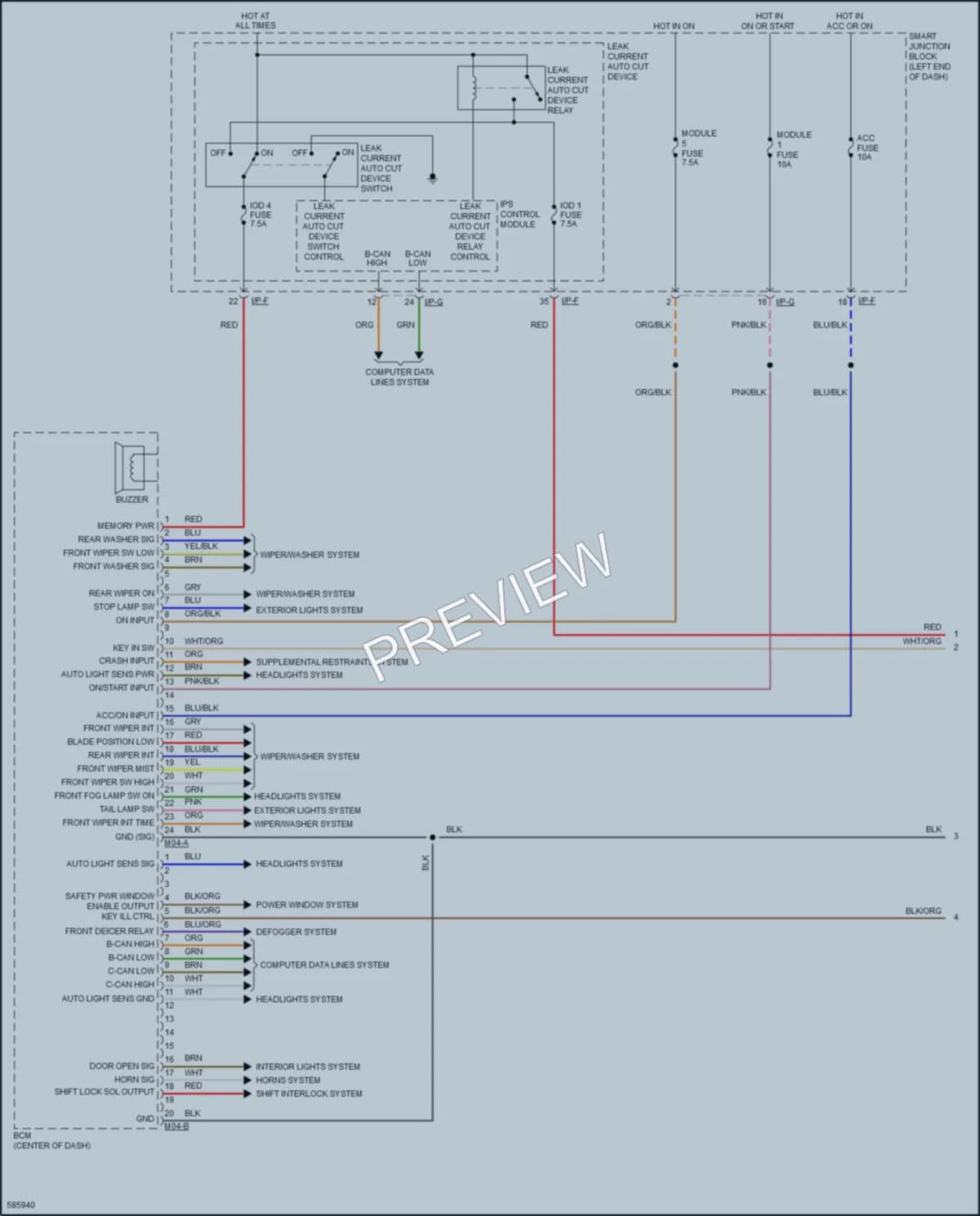 2019 Kia Soul Body Control Modules wiring diagram preview