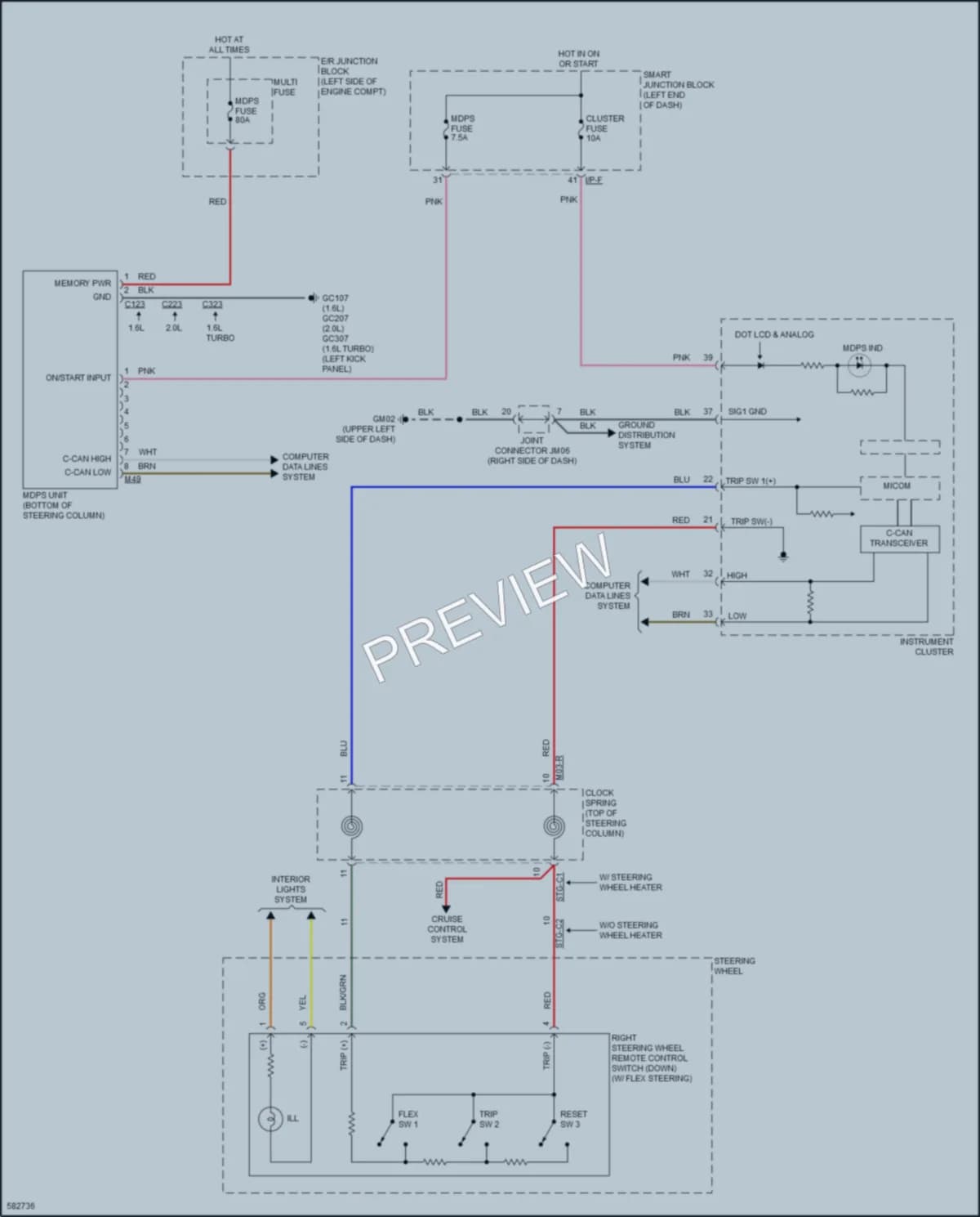 2019 Kia Soul Electronic Power Steering wiring diagram preview