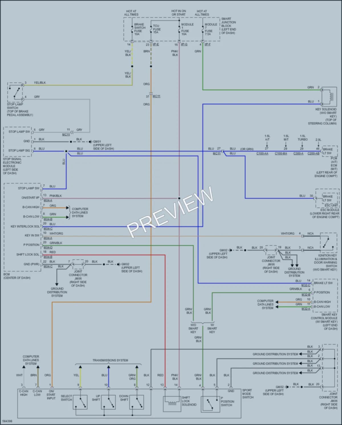 2019 Kia Soul Shift Interlock wiring diagram preview