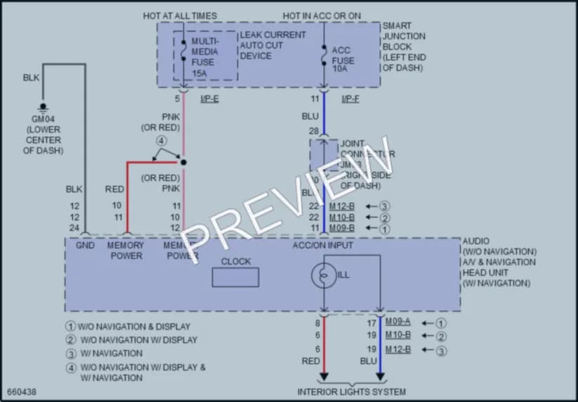 2019 Kia Sportage Instrument Cluster wiring diagram preview