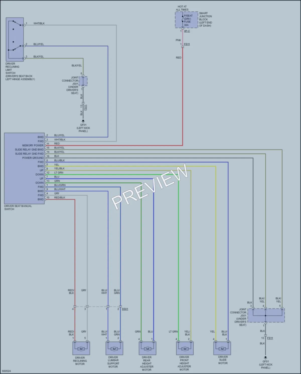 2019 Kia Sportage Power Seats wiring diagram preview