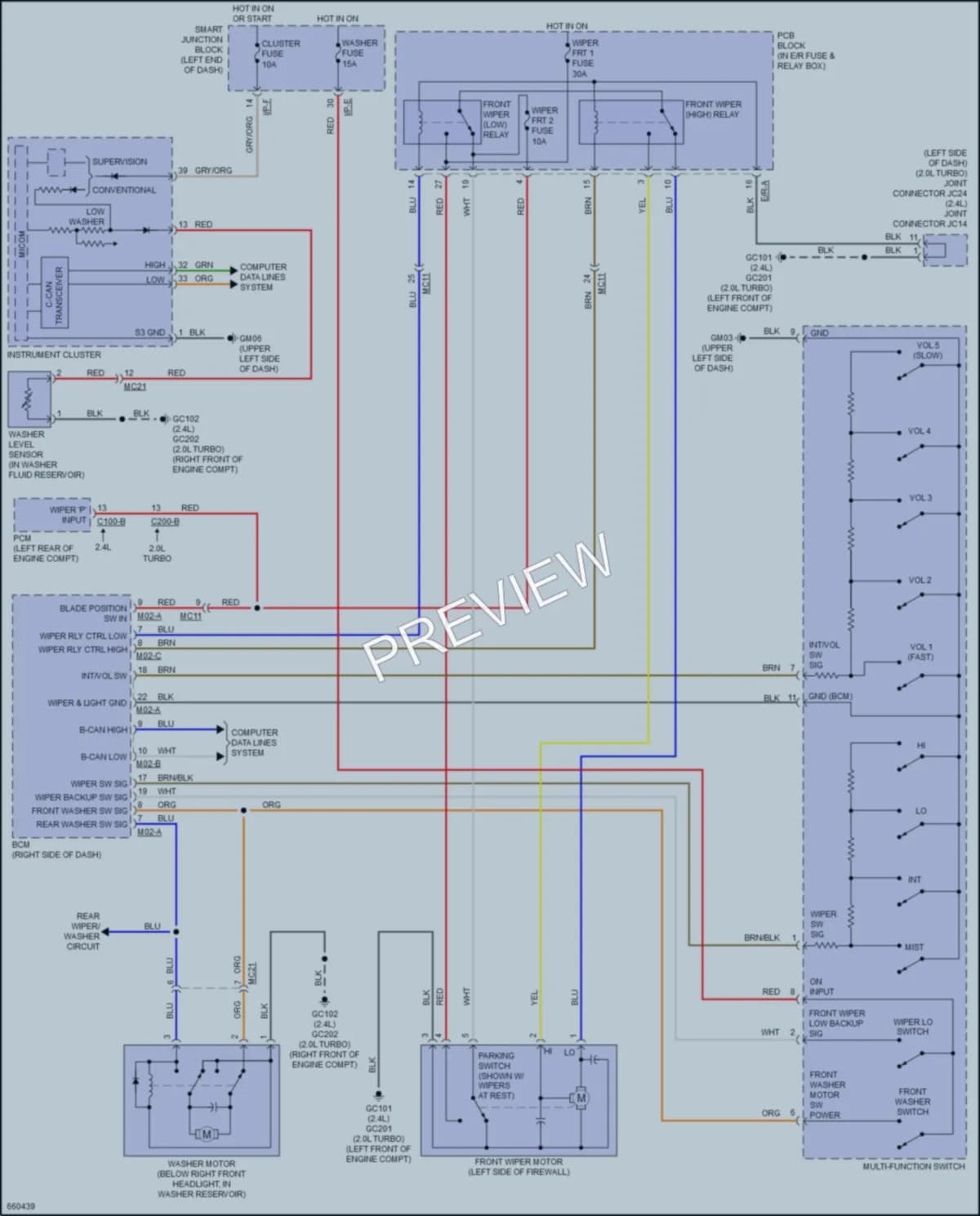 2019 Kia Sportage Wiper Washer wiring diagram preview