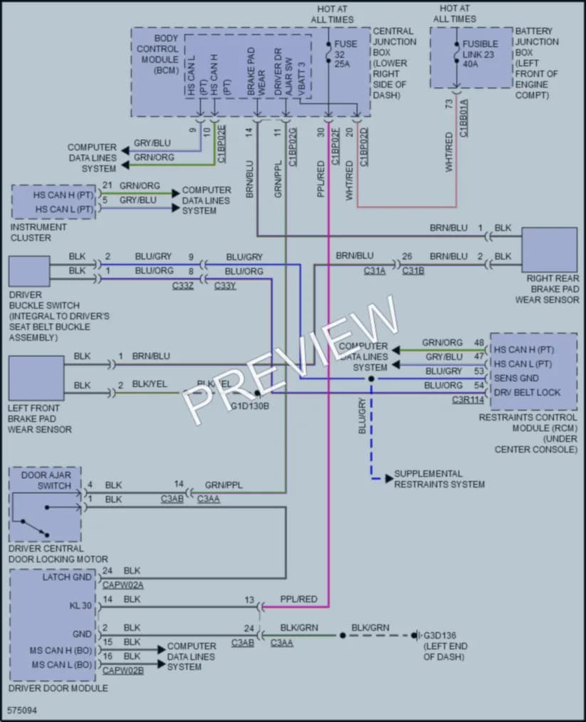 2019 LandRover RangeRoverEvoque Warning Systems wiring diagram preview