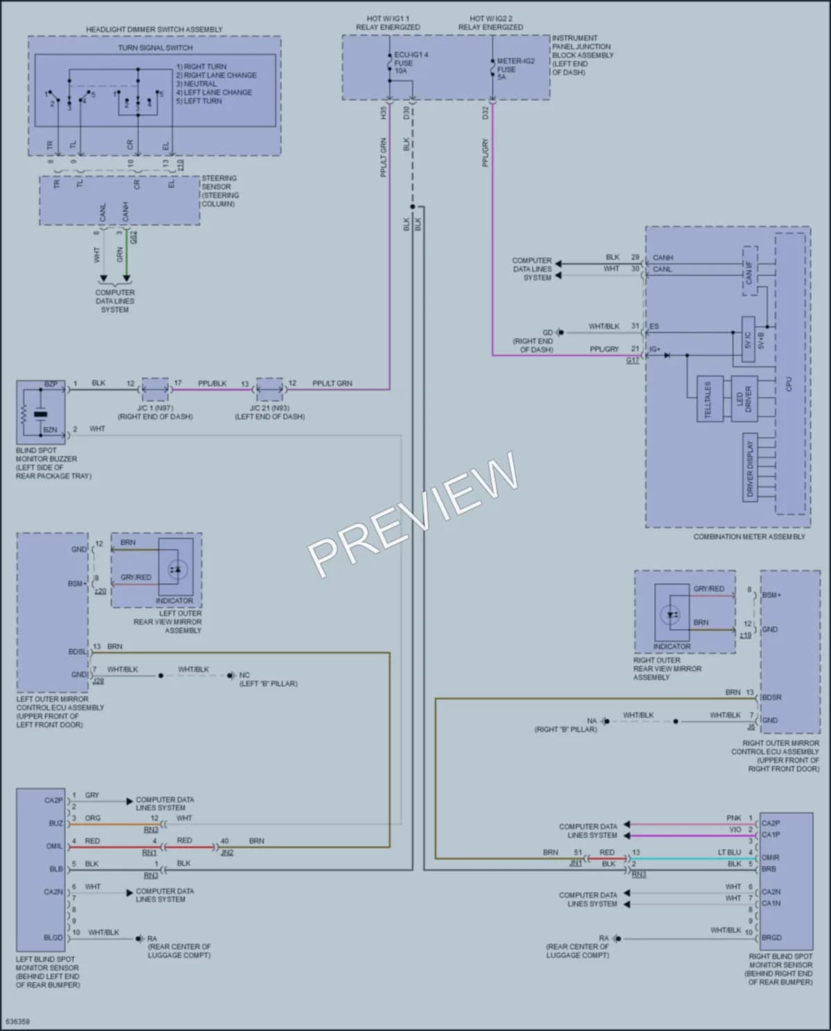 2019 Lexus ES350 Navigation wiring diagram preview