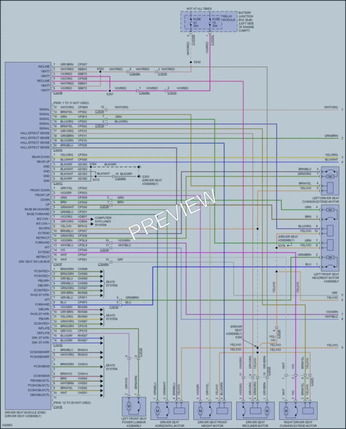 2019 Lincoln Continental Memory Systems wiring diagram preview