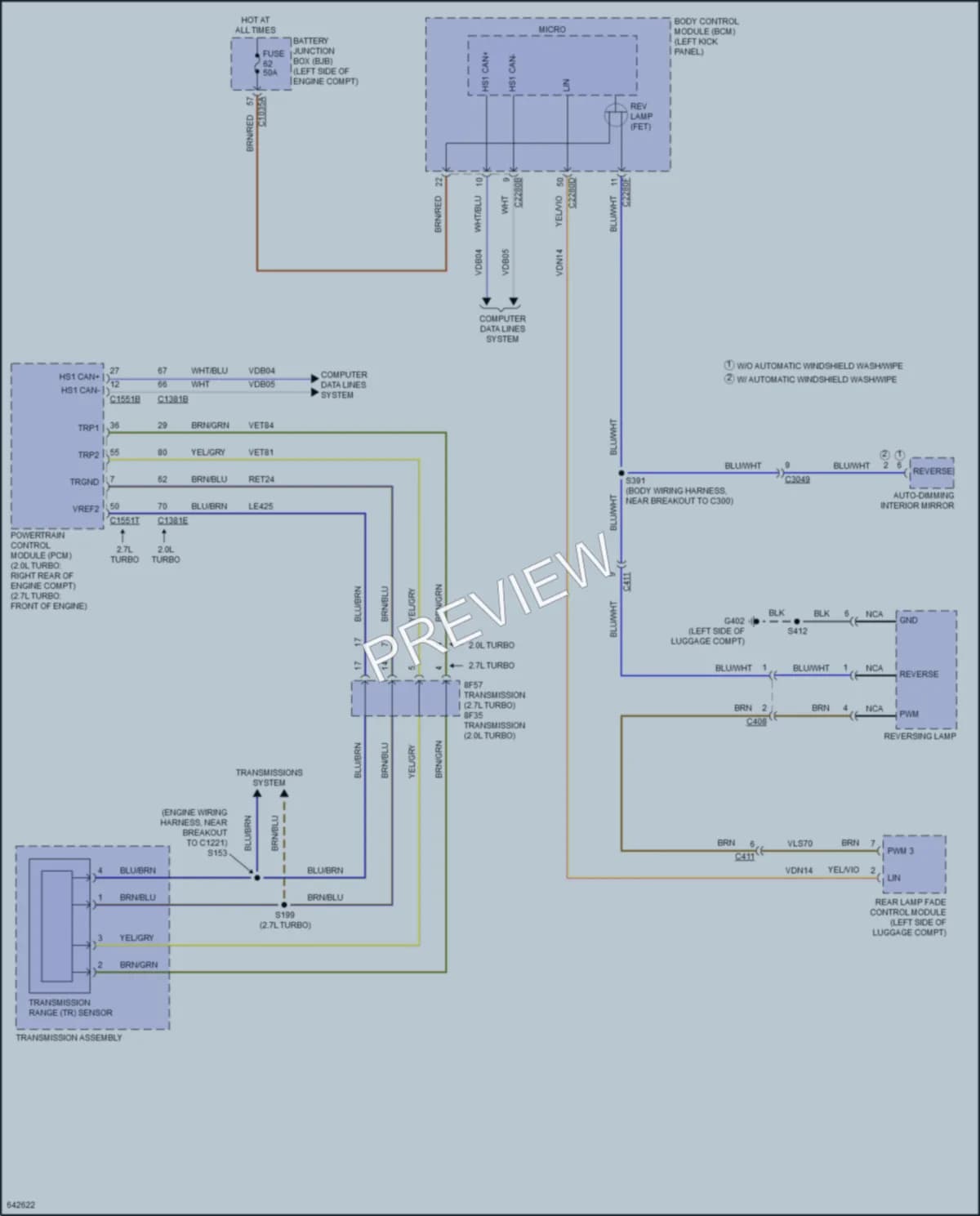 2019 Lincoln Nautilus Exterior Lights wiring diagram preview