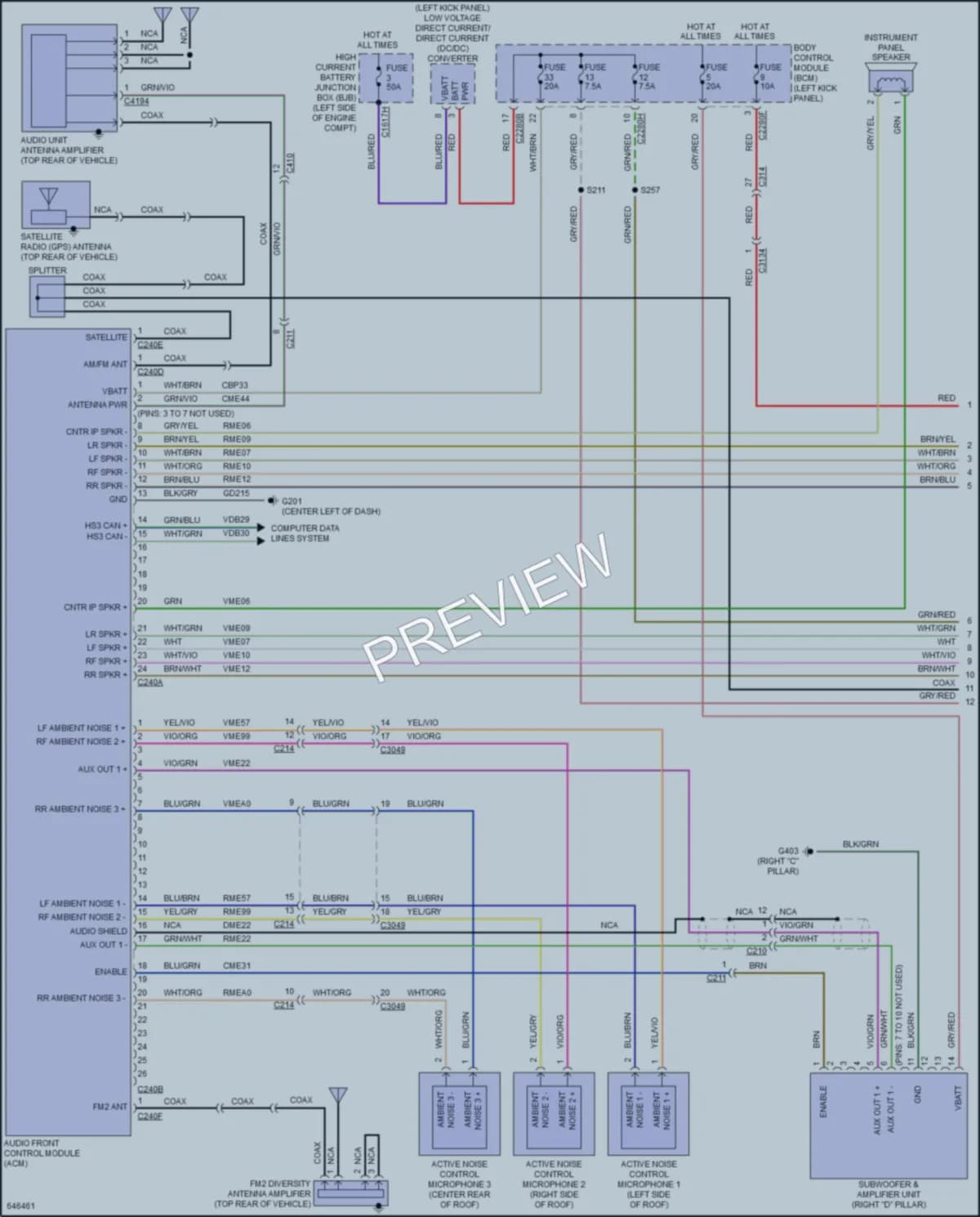 2019 Lincoln Nautilus Radio wiring diagram preview