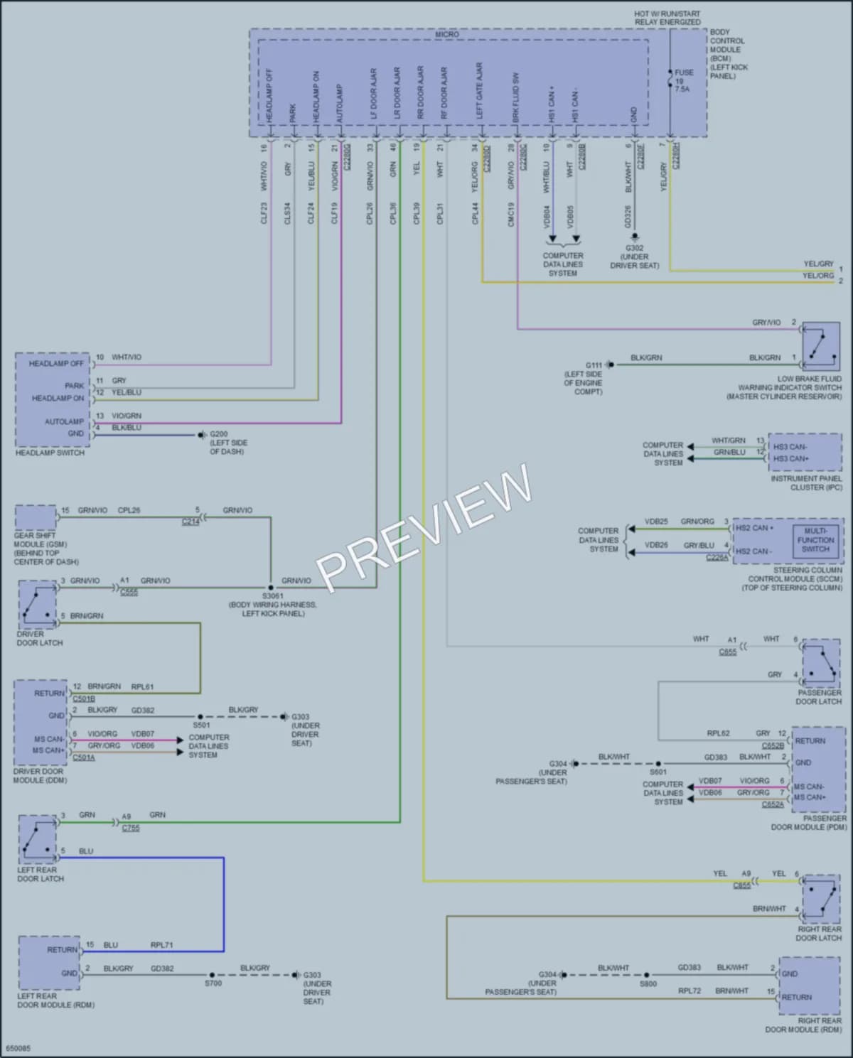 2019 Lincoln Nautilus Warning Systems wiring diagram preview
