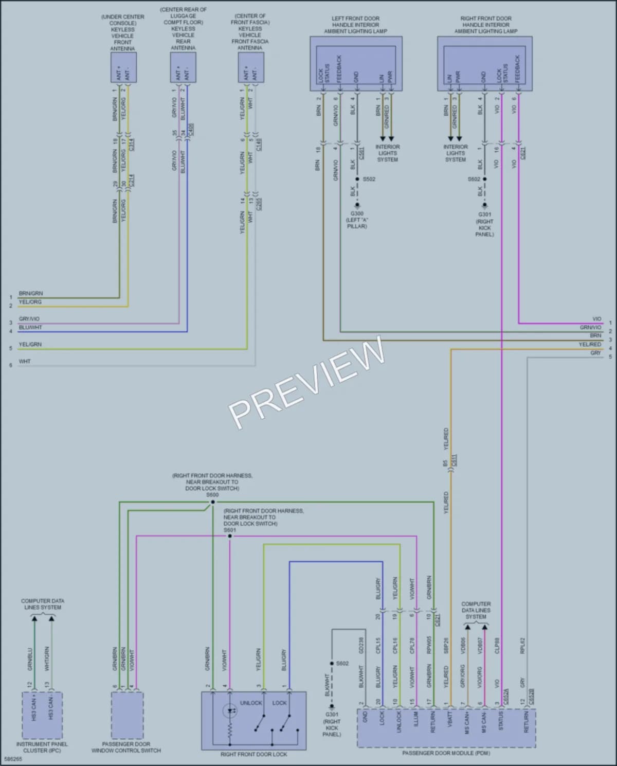 2019 Lincoln Navigator Anti Theft wiring diagram preview
