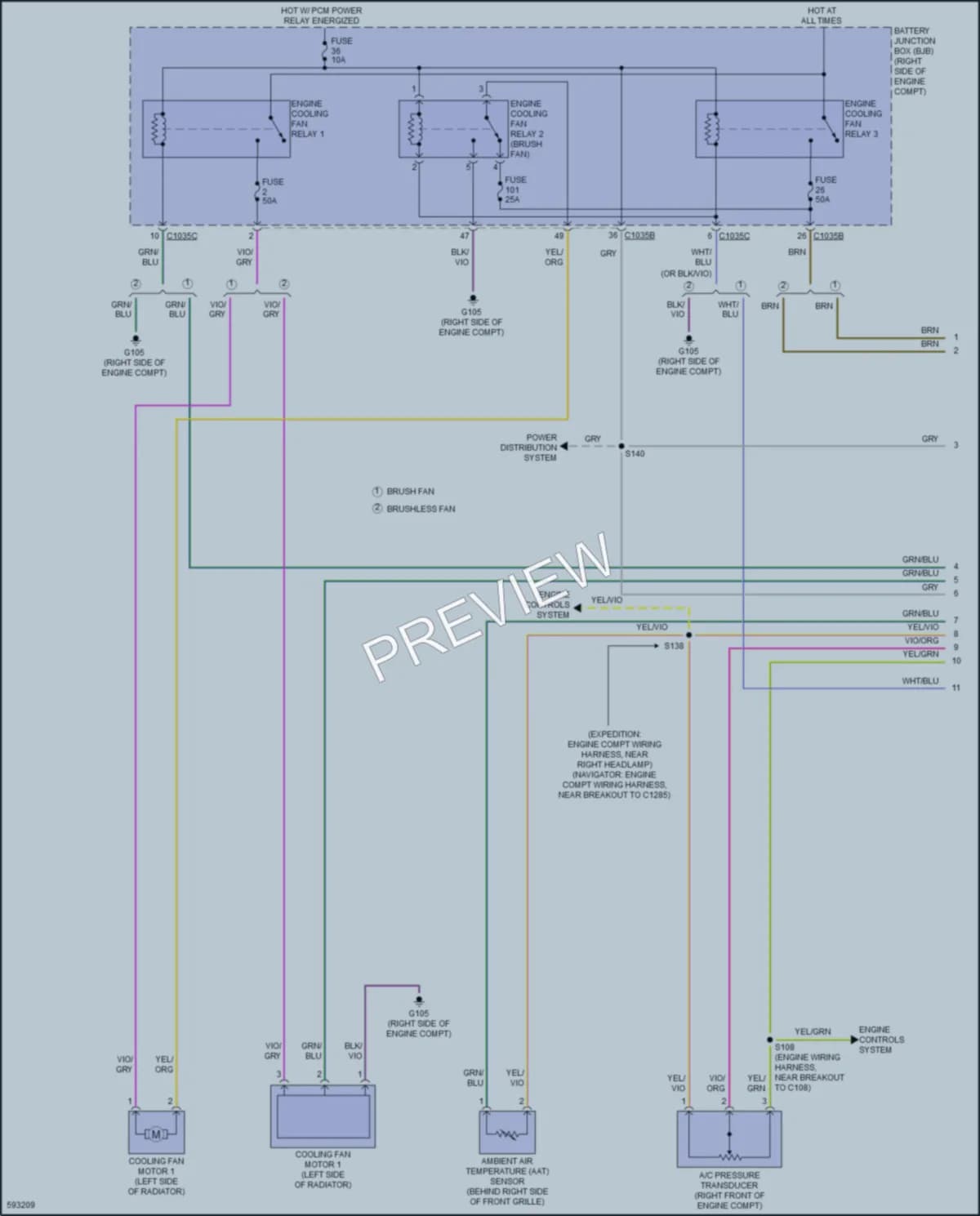 2019 Lincoln NavigatorL Cooling Fan wiring diagram preview