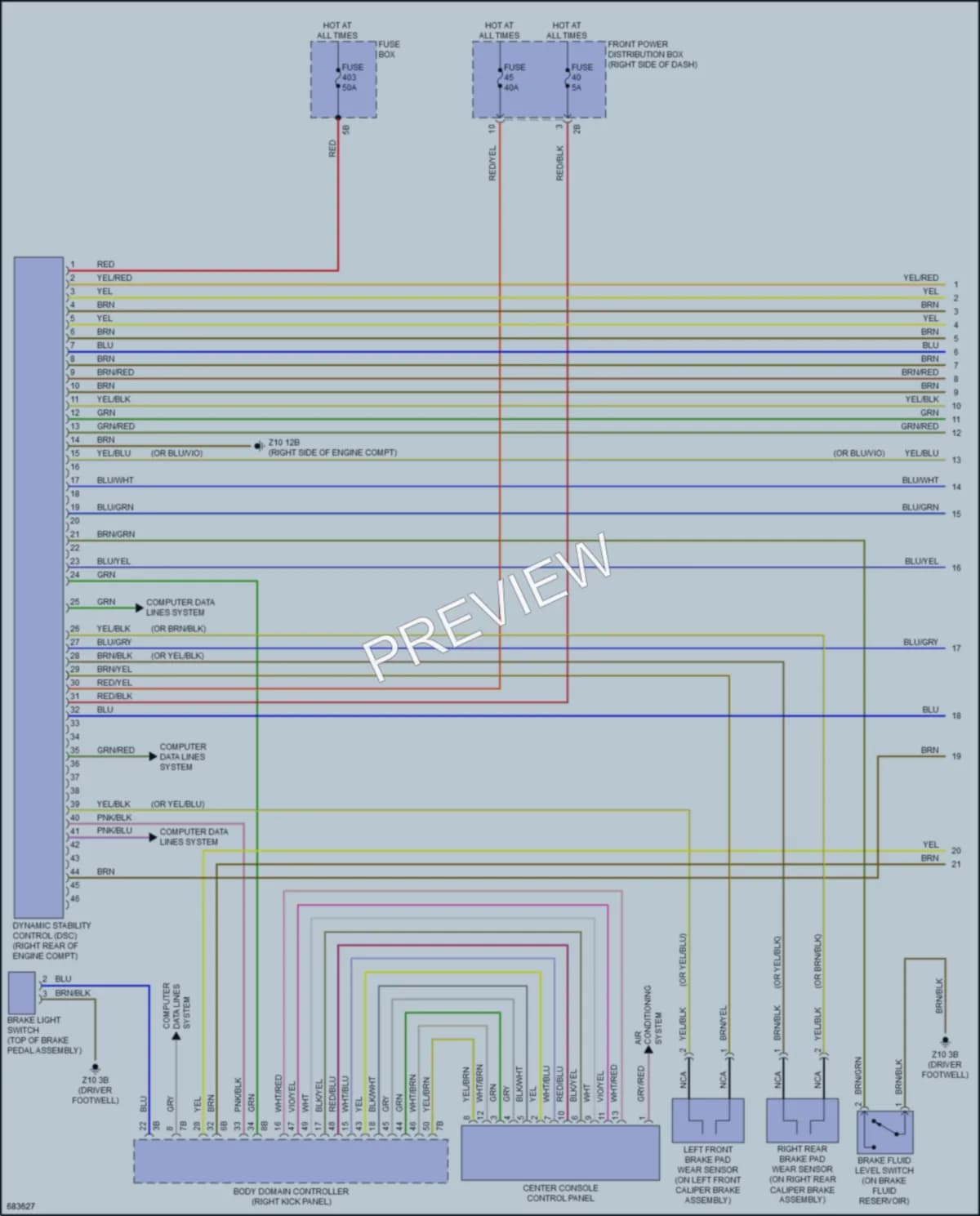 2019 MINI CooperClubman Anti Lock Brakes wiring diagram preview