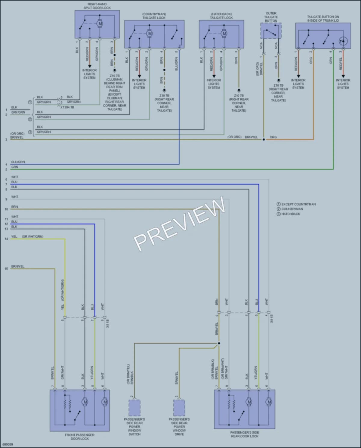 2019 MINI CooperClubman Anti Theft wiring diagram preview