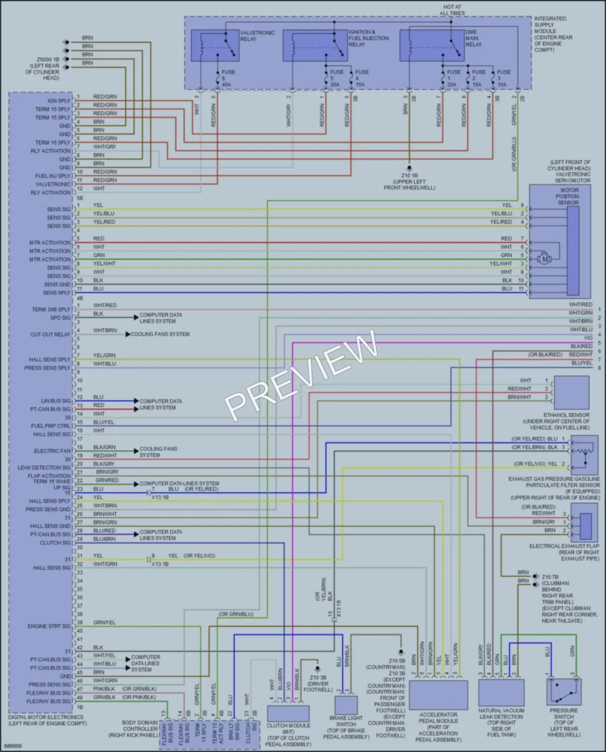 2019 MINI CooperClubman Engine Performance wiring diagram preview