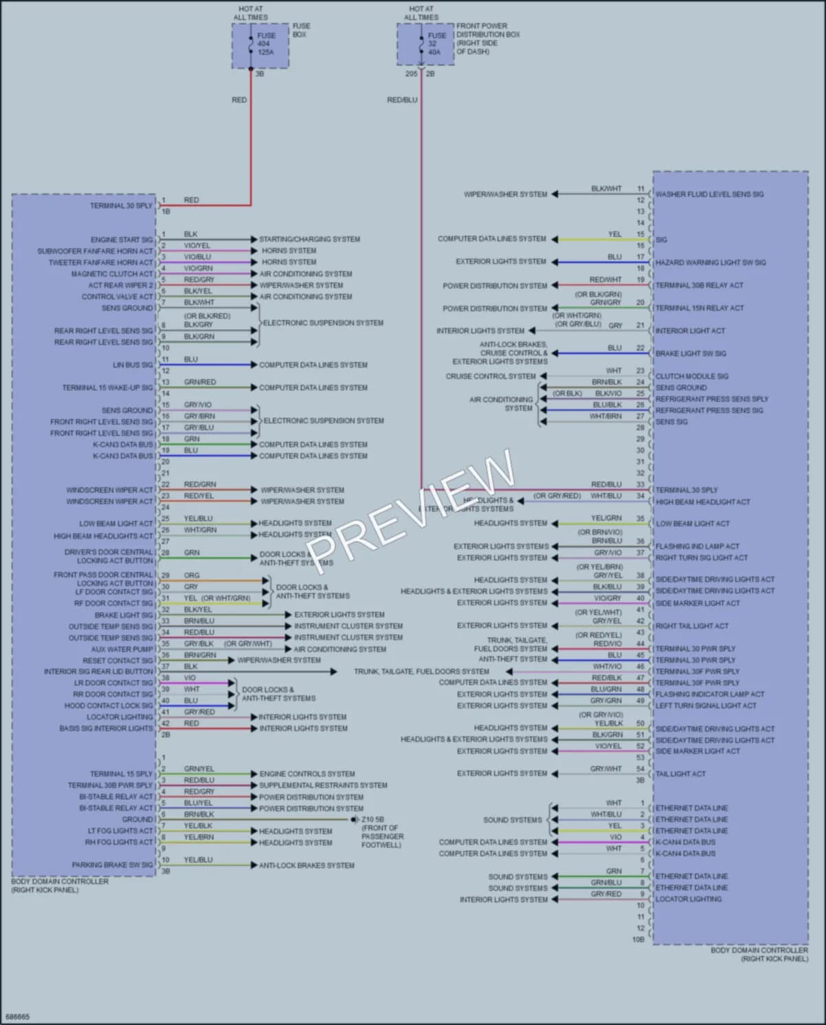 2019 MINI CooperCountryman Body Control Modules wiring diagram preview