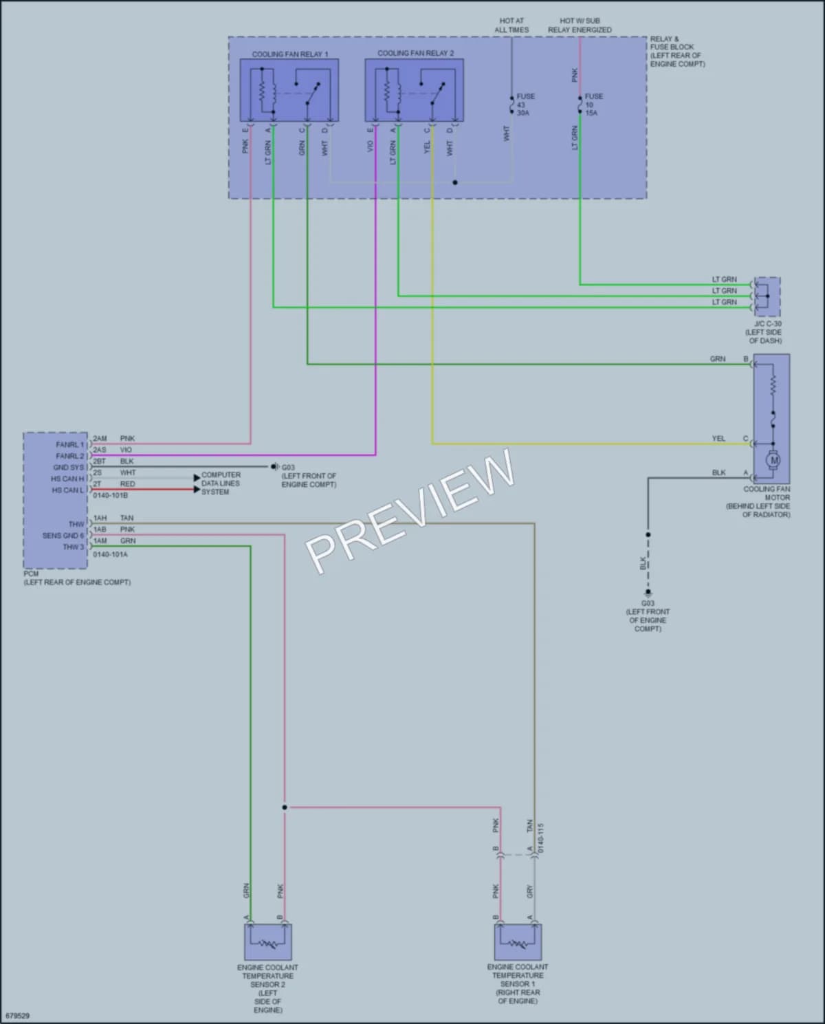 2019 Mazda 3 Cooling Fan wiring diagram preview