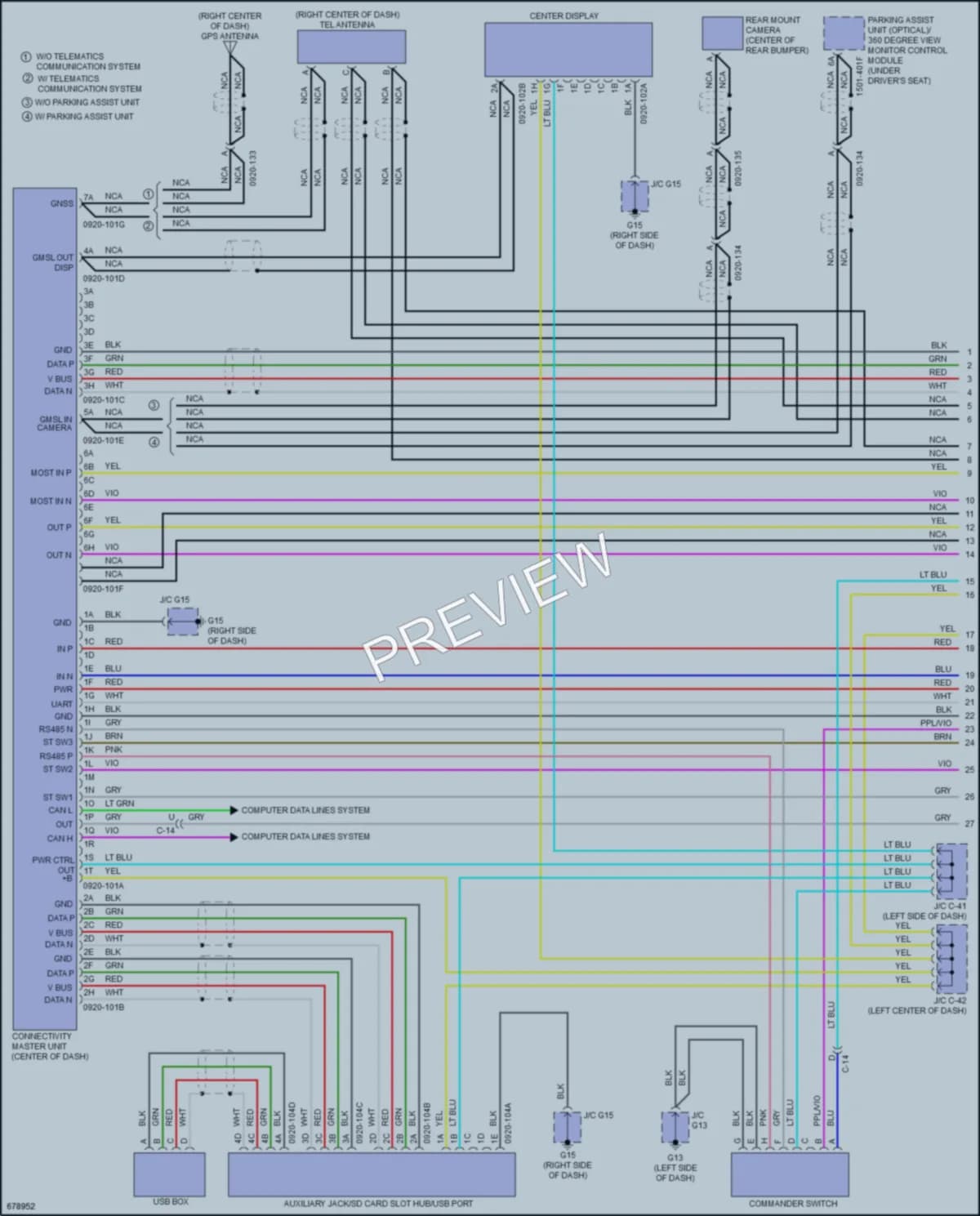 2019 Mazda 3 Radio wiring diagram preview